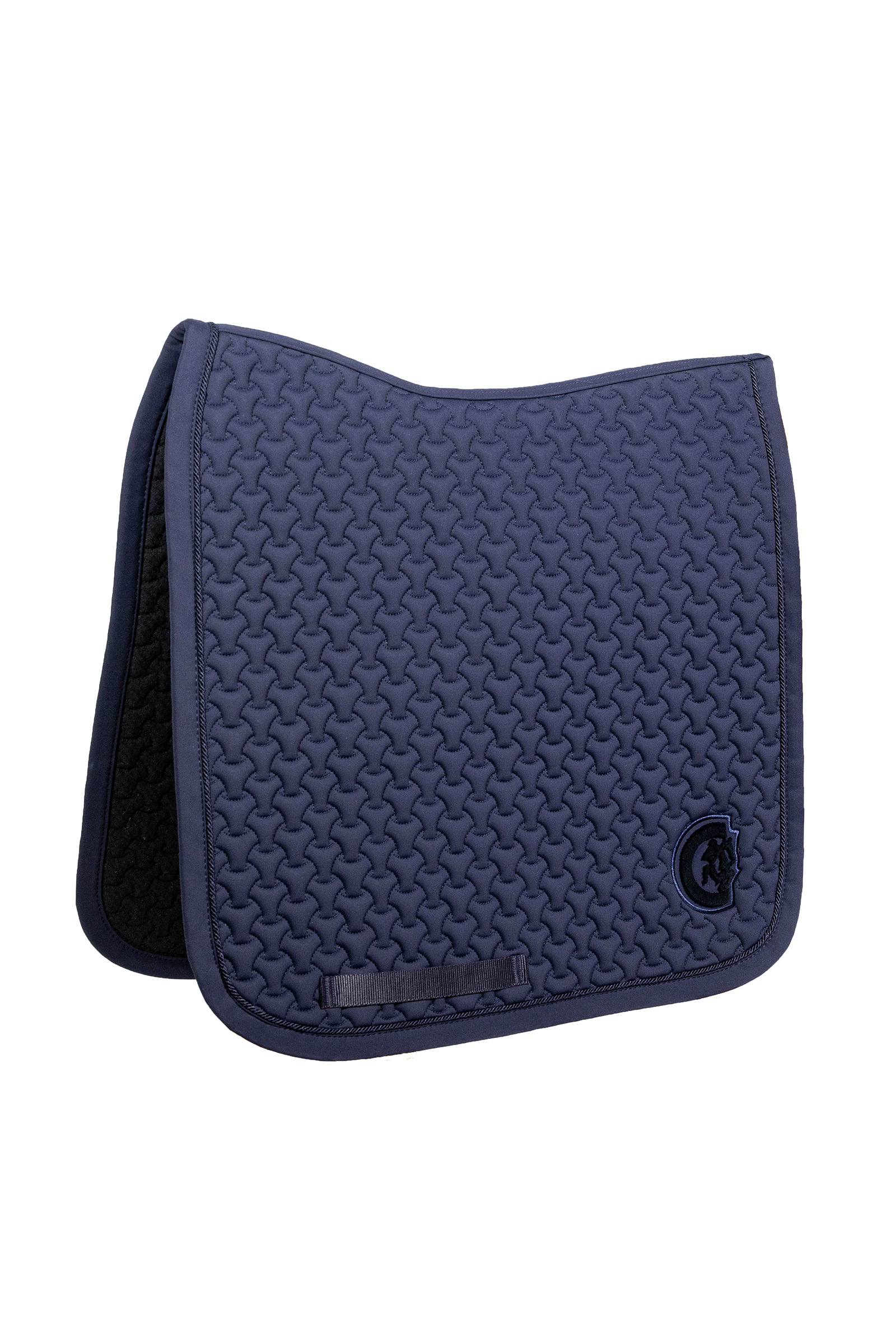 navy Mantilla Kentucky Horsewear Logo trenzado 3D