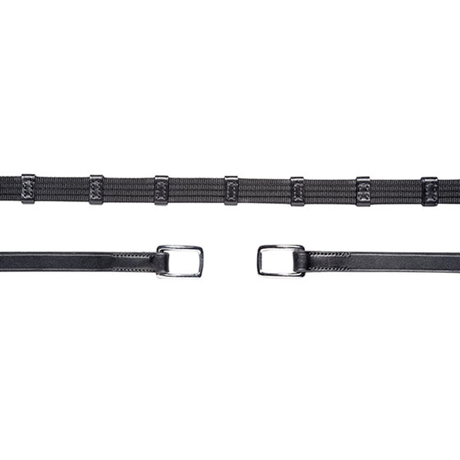 Black/Silver Riendas Schockemöhle Sports Warendorf, Riendas Básicas