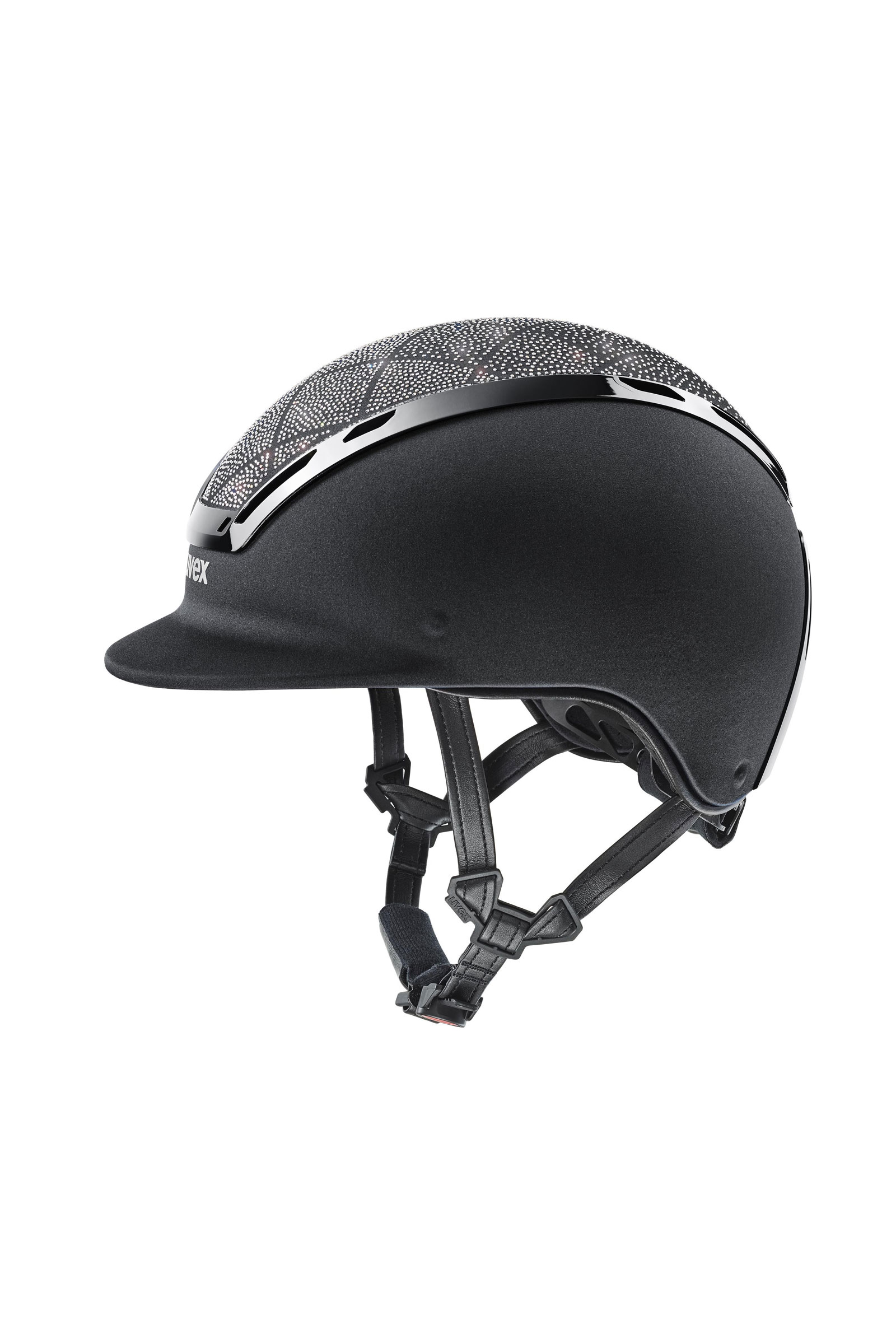 black Uvex Exxeed Flash Casco de Equitación