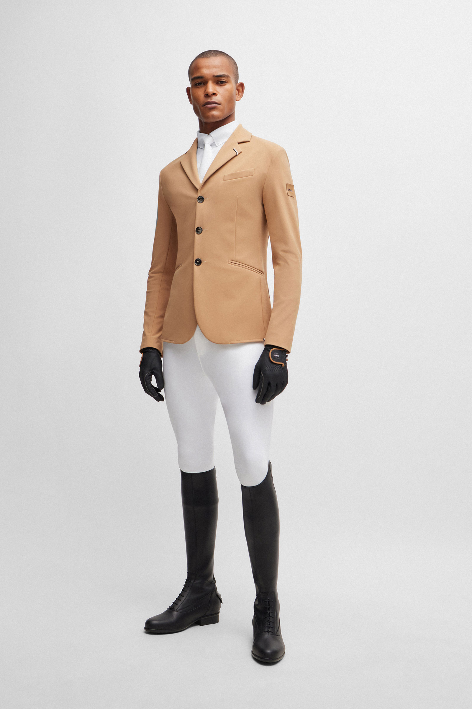 Camisa de exhibici&oacute;n Boss Norman con panel lateral