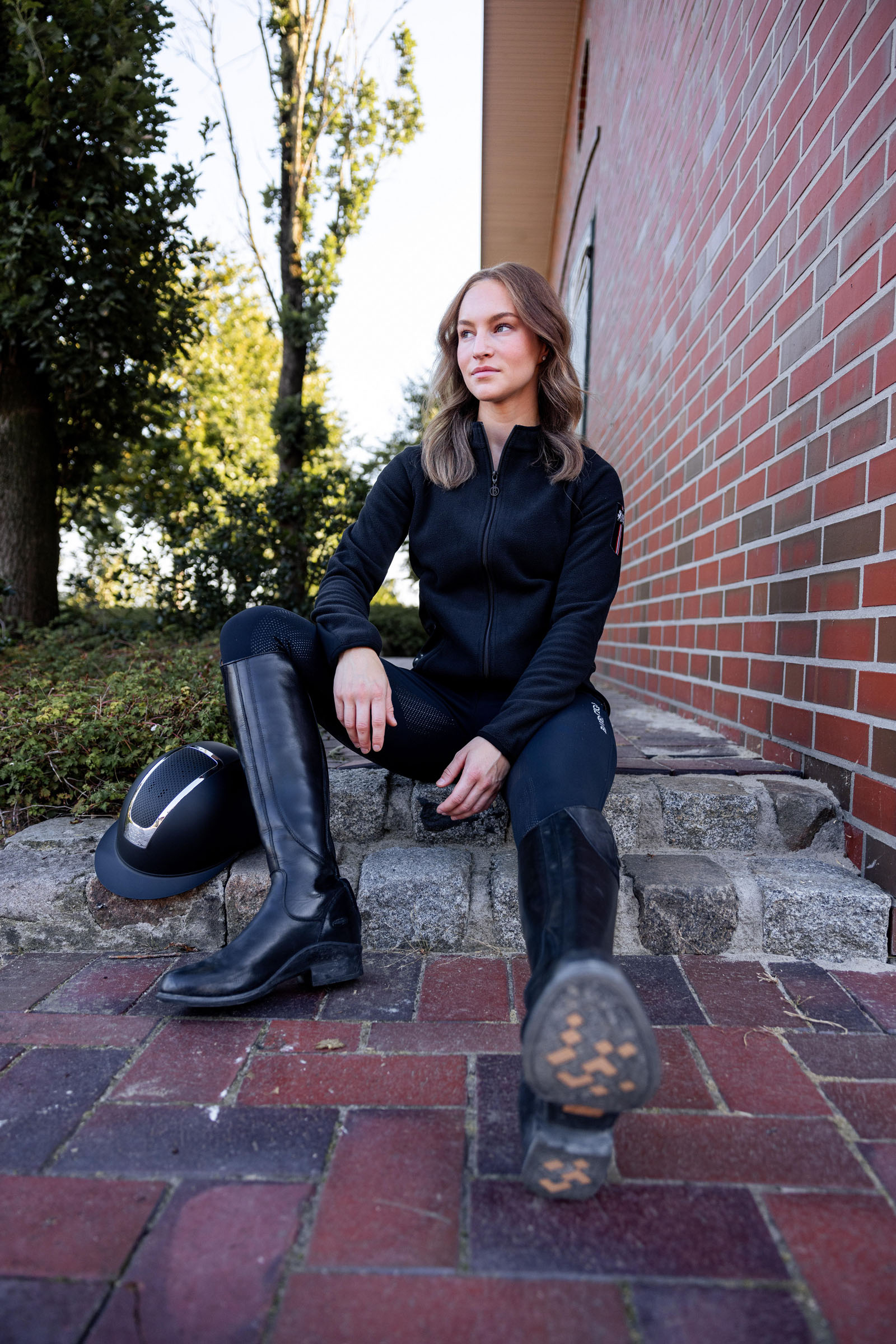 Chaqueta de Equitación Polar Elástica para Mujer B Vertigo Cleo