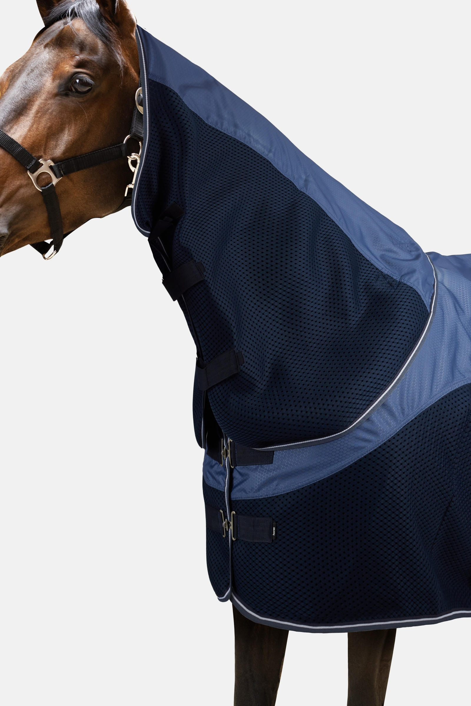 Horze Aircool 3D manta de exterior impermeable con cuello desmontable