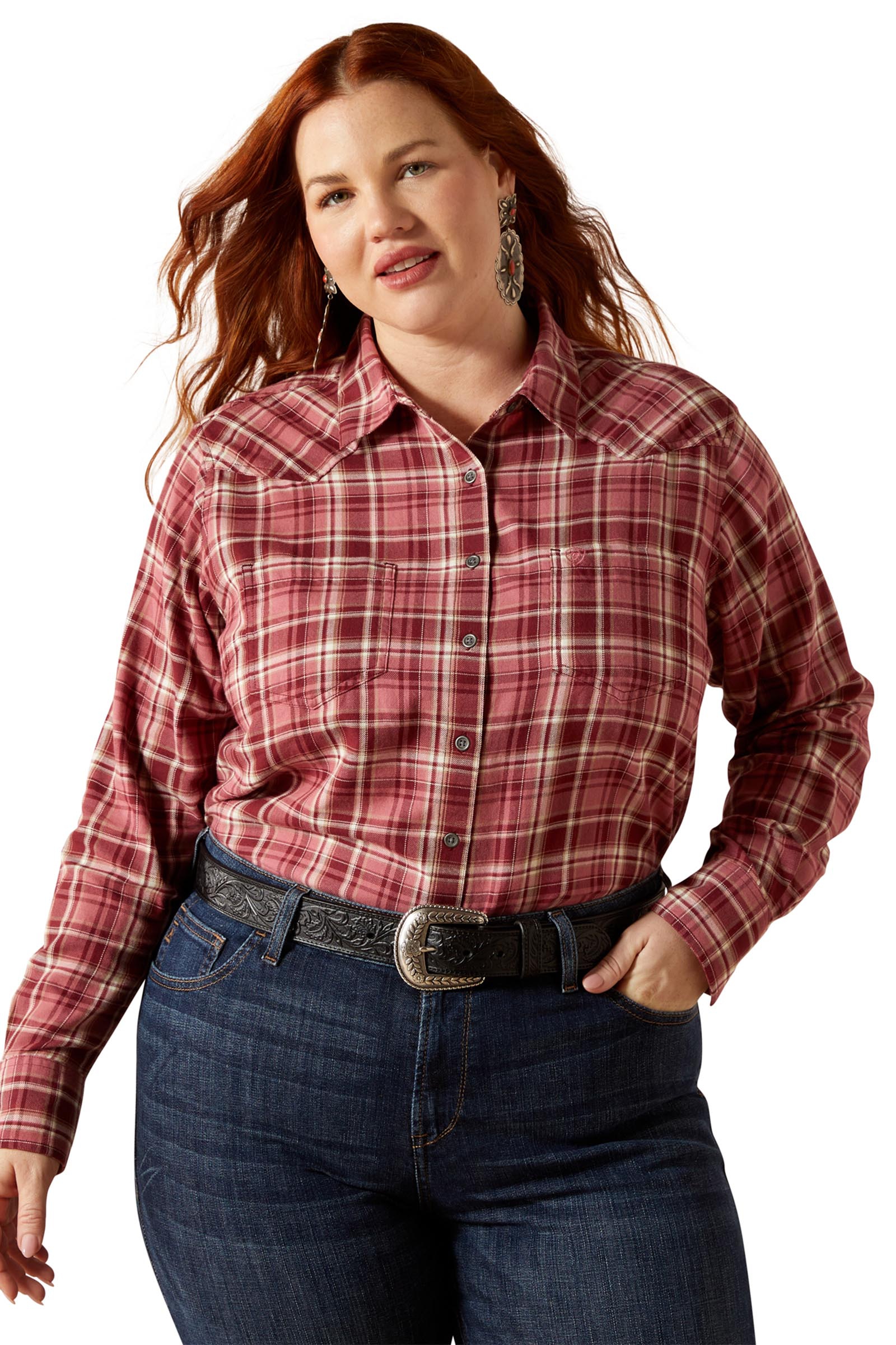 Ariat Billie Jean camisa de manga larga para mujer