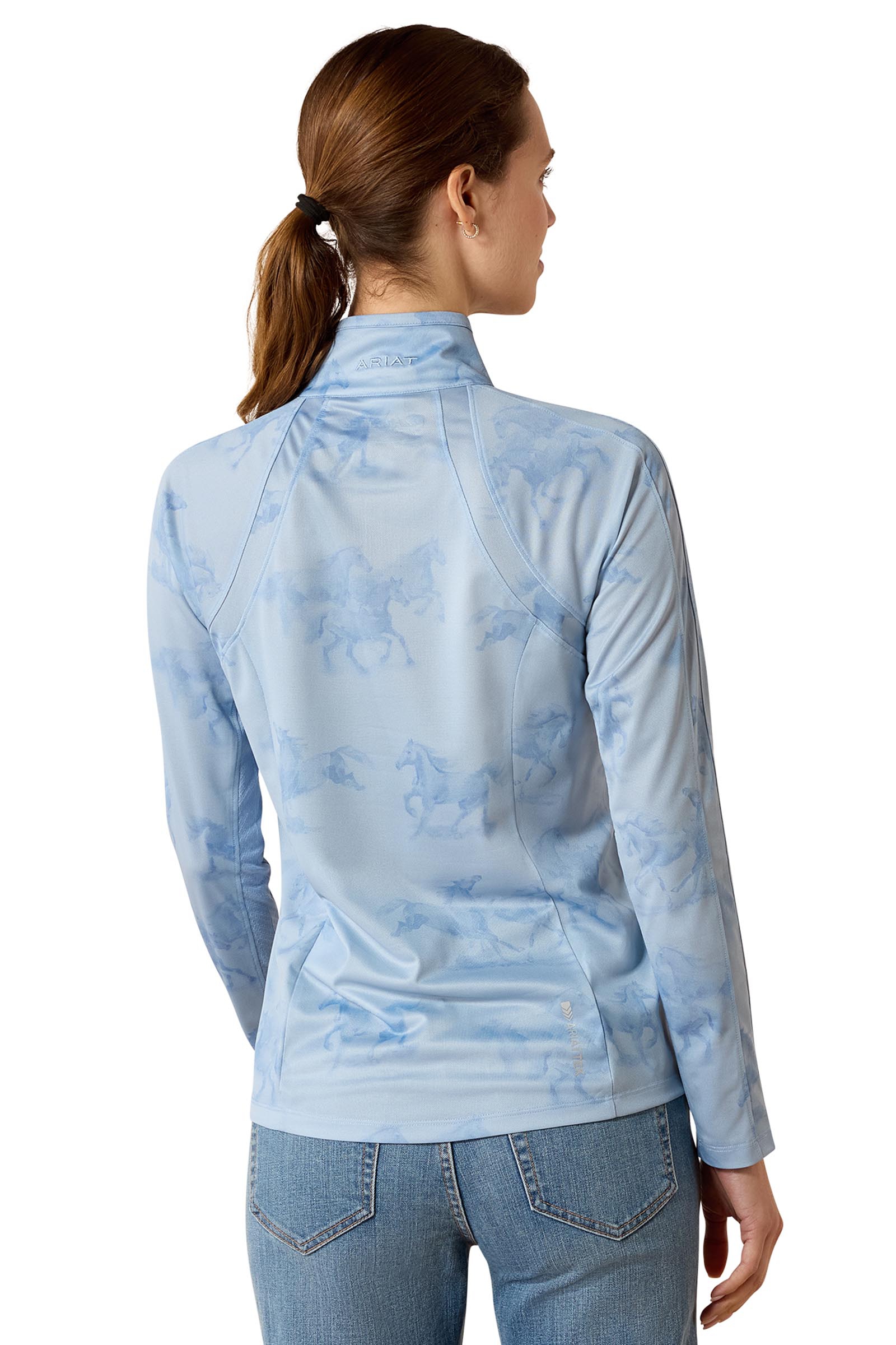 Ariat Baselayer Sunstopper 3.0 para mujer con cremallera 1/4