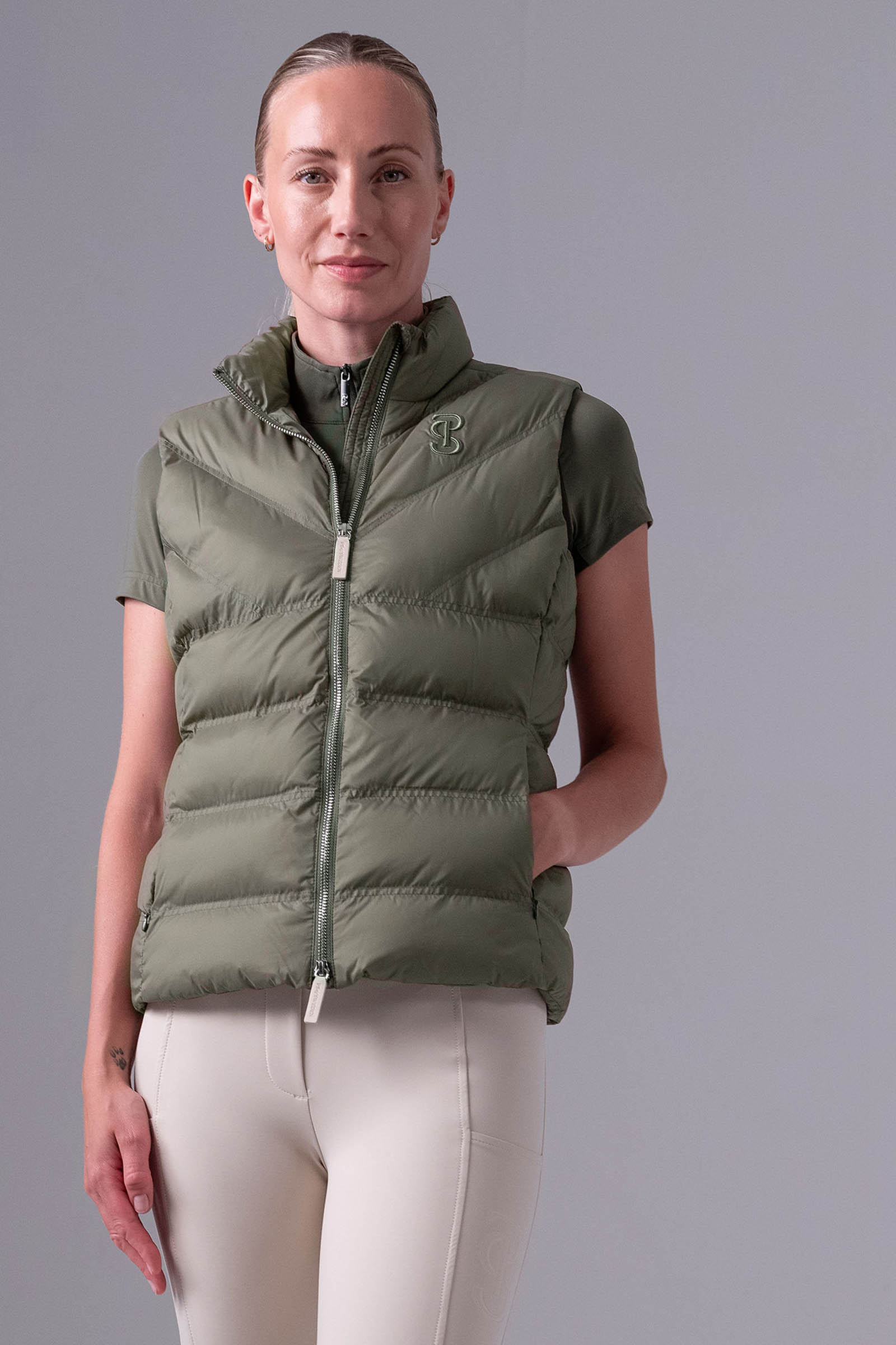 Vintage Green PS of Sweden Lucy Women´s Puffer Vest