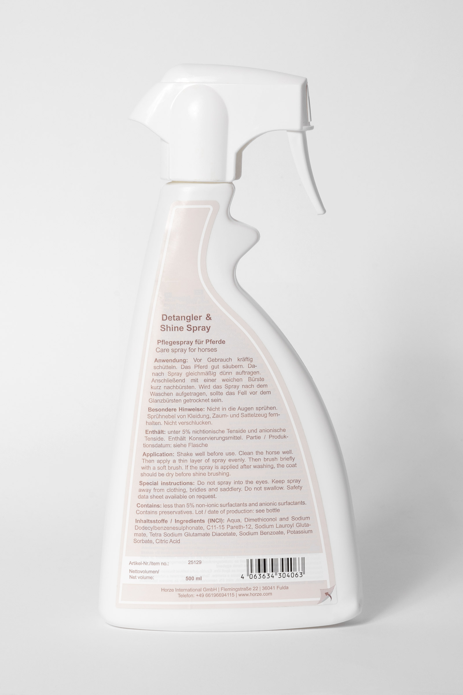 Espray Acondicionador Desenredante & Brillo Horze, 500ml