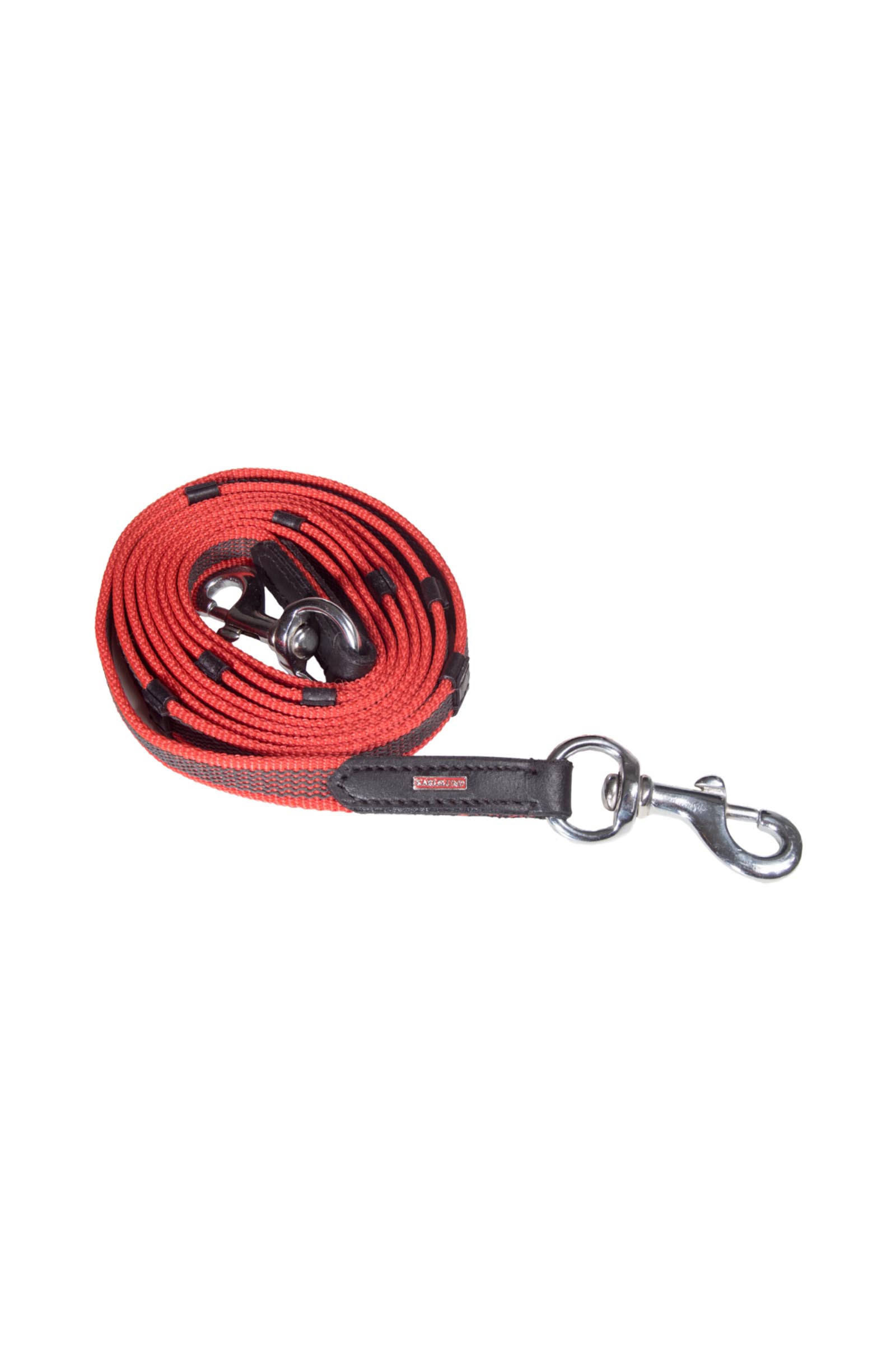 Red Chrome Riendas de goma Karlslund Supergrip