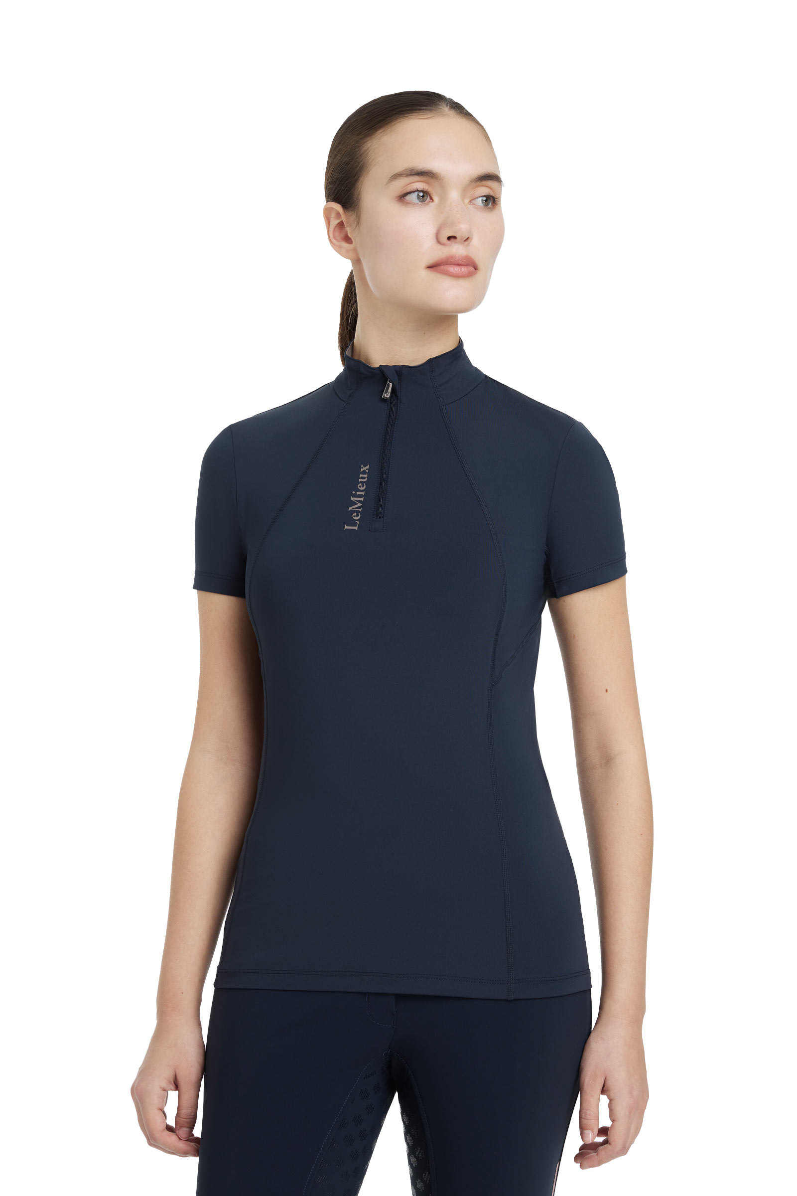 Navy LeMieux Classique base layer mujer manga corta
