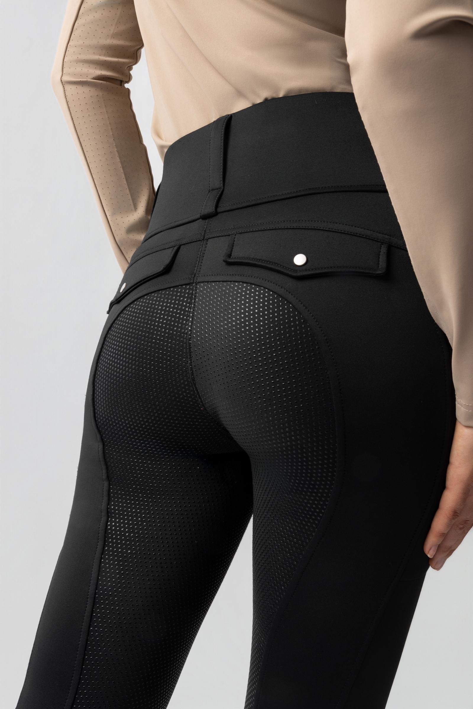 Horze Anya pantalones equitaci&oacute;n h&iacute;bridos t&eacute;rmicos mujer full grip