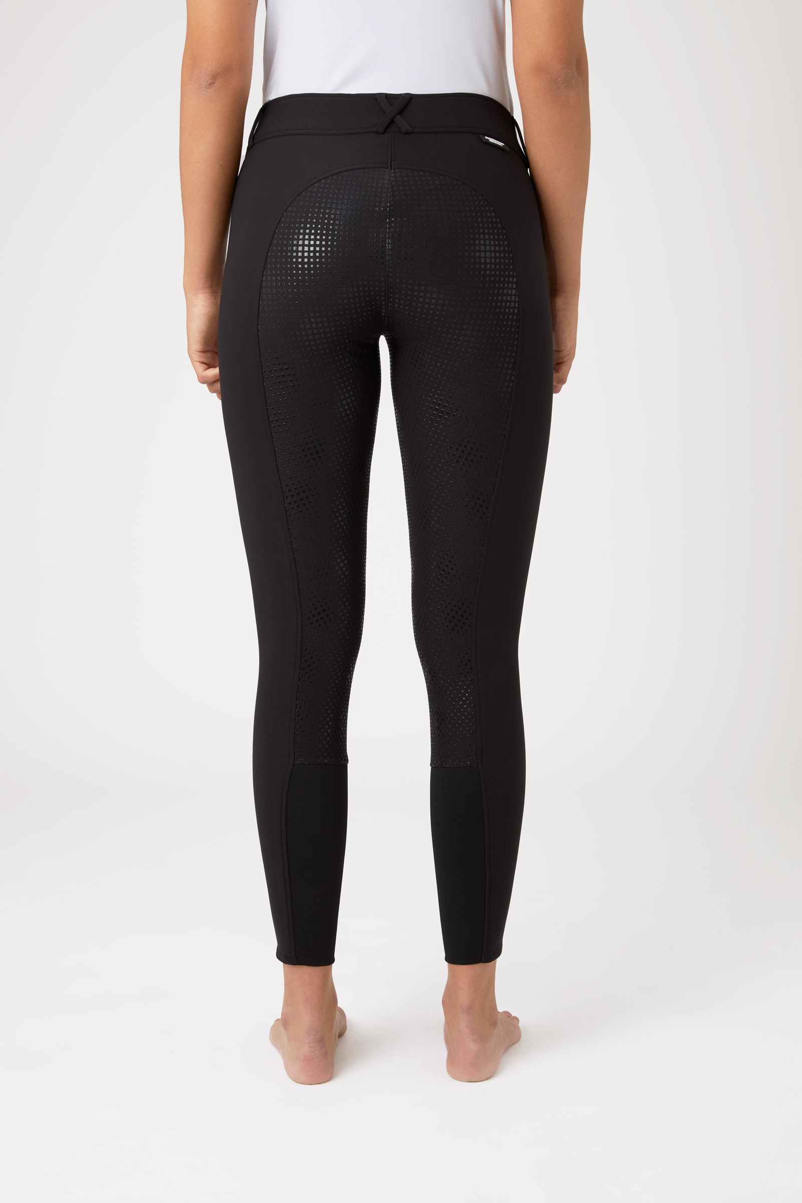 Horze Grand Prix pantalones de montar para mujer con asiento completo de silicona, UPF 50+