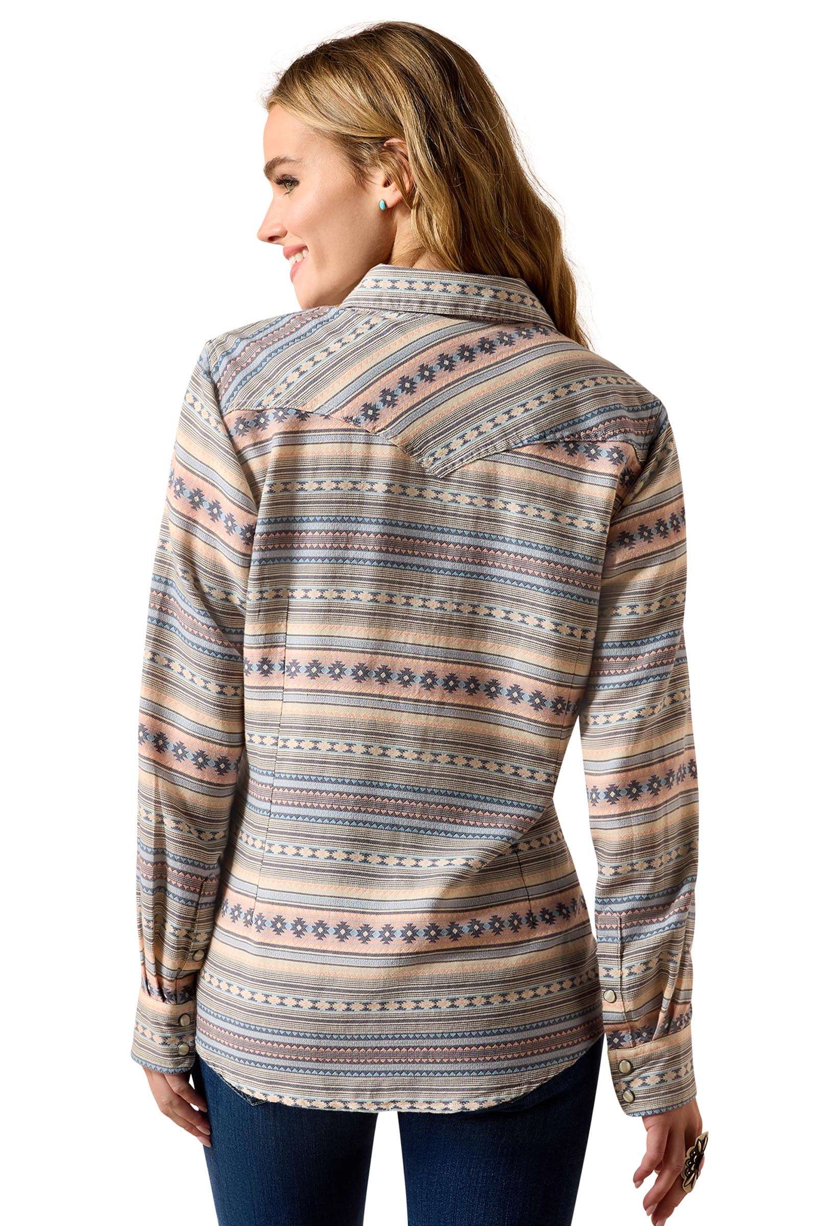 Ariat Mujer Arizona camisa western con botones a presi&oacute;n