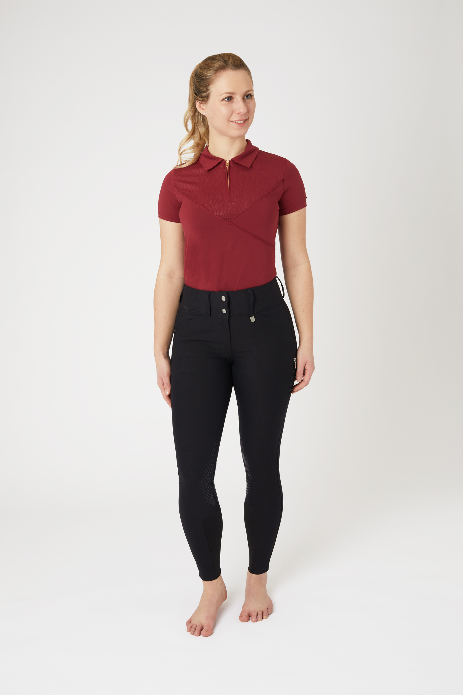 Pantalones de Montar con Refuerzo de Rodilla para Mujer Horze Grand Prix II 