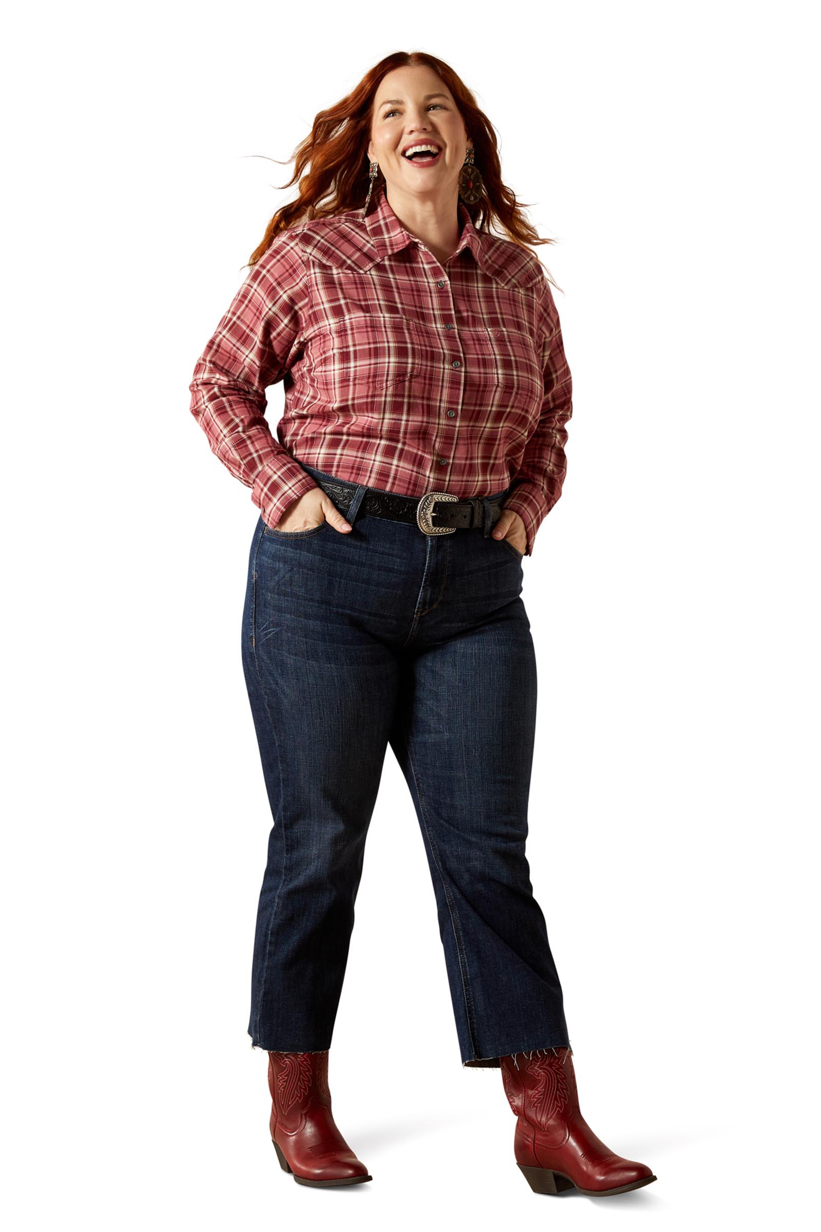 Ariat Billie Jean camisa de manga larga para mujer