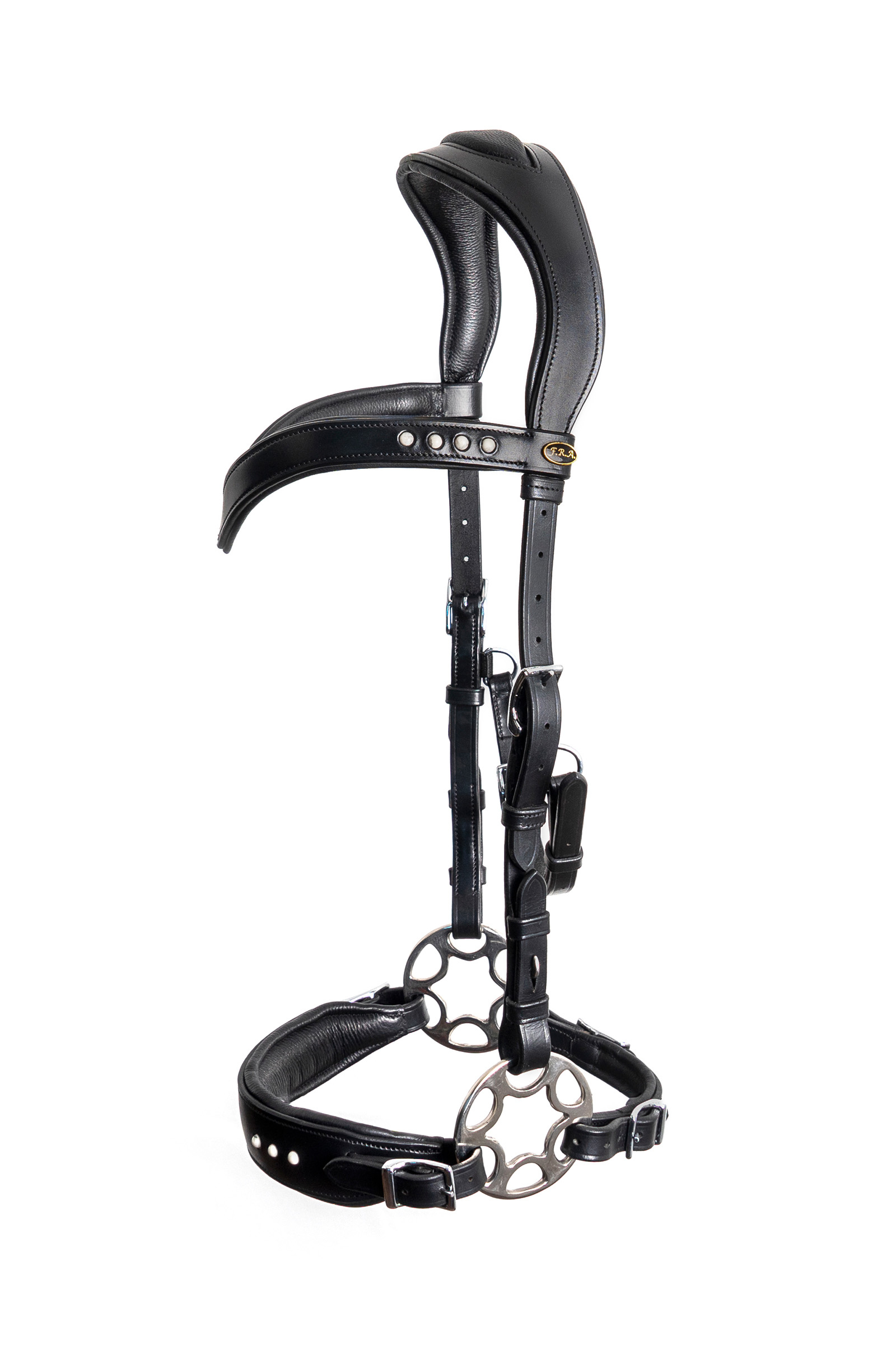 F.R.A. Freedom Riding Articles Glory cabezada Hackamore con riendas (sistema 2), negro