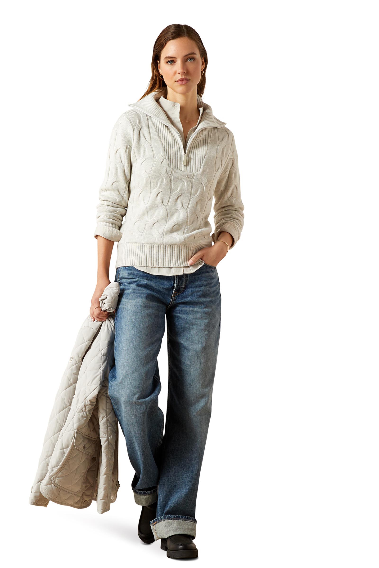 Ariat Alamere Jersey para mujer con cremallera 1/2