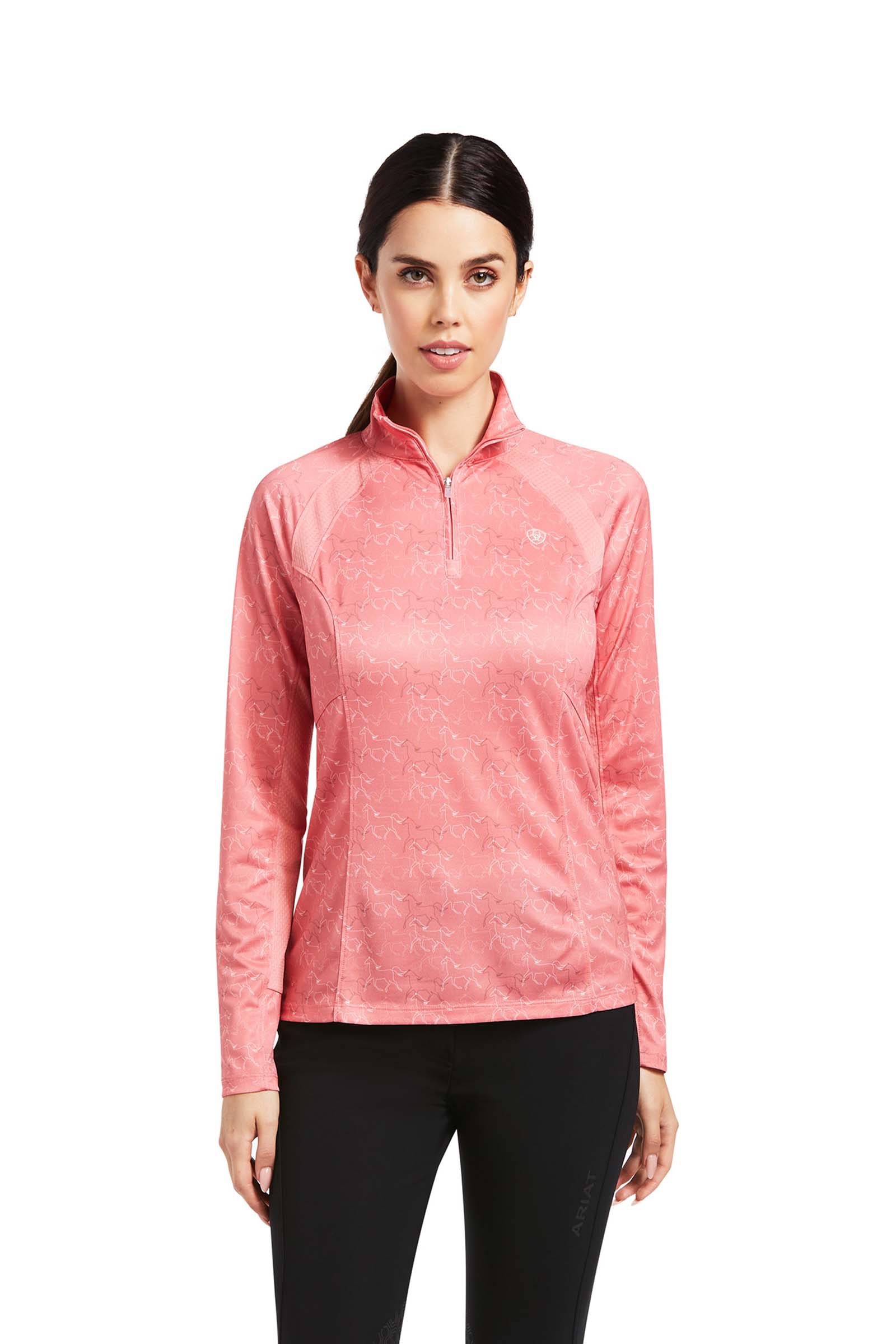 Camisa Capa Base 1/4 Cremallera para Mujer Ariat Sunstopper 2.0