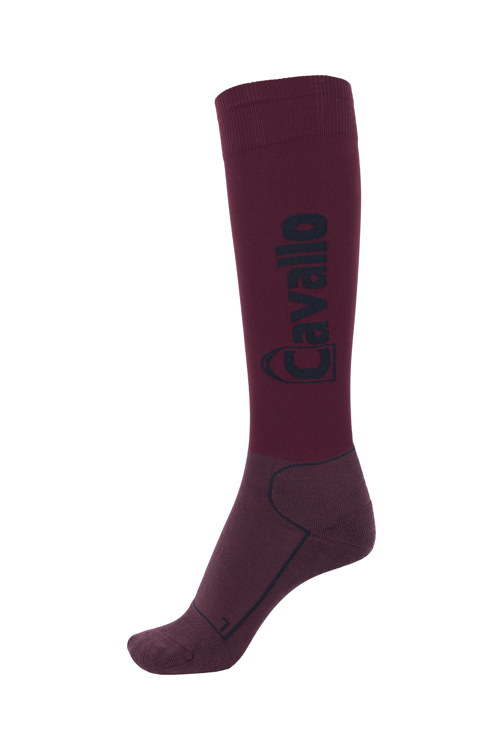 Port Wine Red/Navy Cavallo CAVALSIMO Calcetines Equitaci&oacute;n