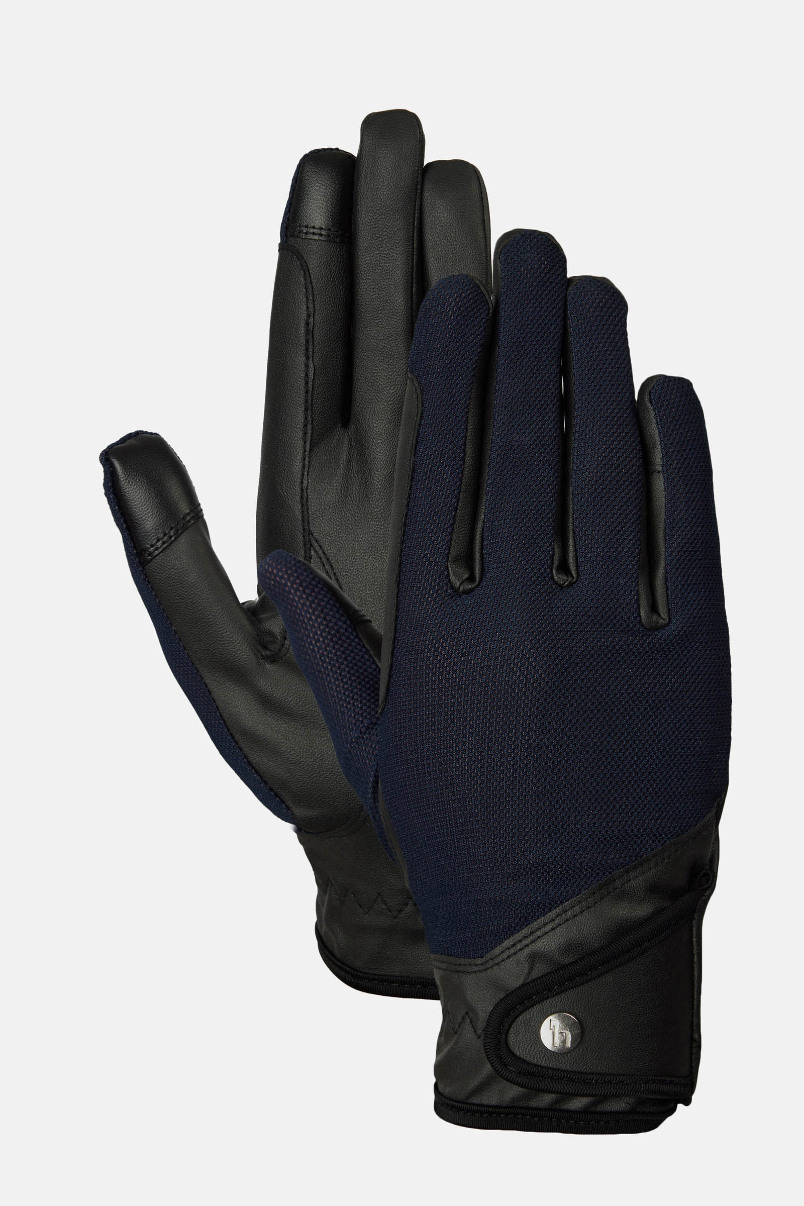 Dark Navy Horze Ally guantes de equitaci&oacute;n mesh