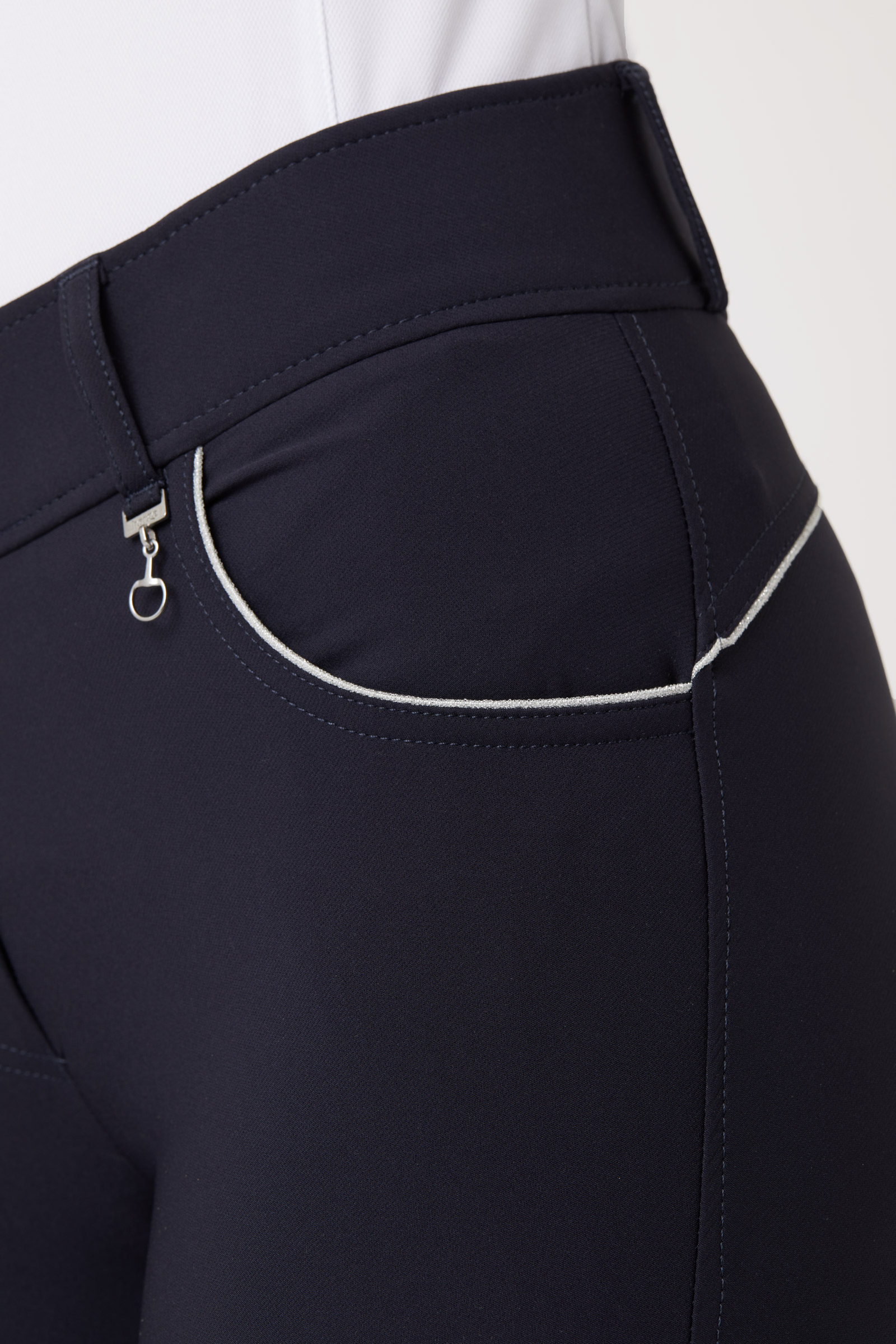 Pantalones de Montar con Cintura Alta de Asiento Completo de Silicona para Mujer Horze Aubrey