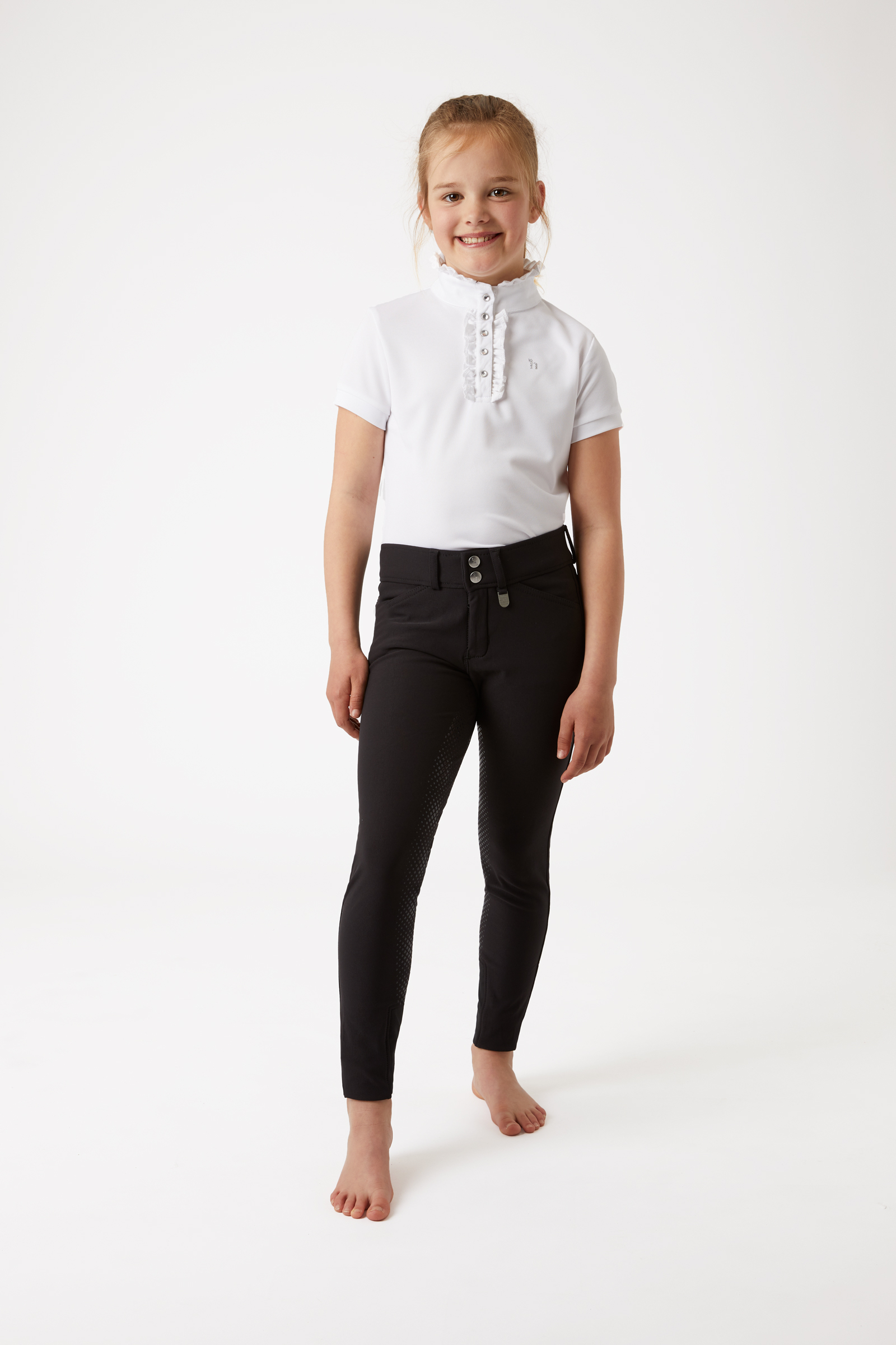 Horze Grand Prix pantalones de equitaci&oacute;n para ni&ntilde;os con asiento completo de silicona