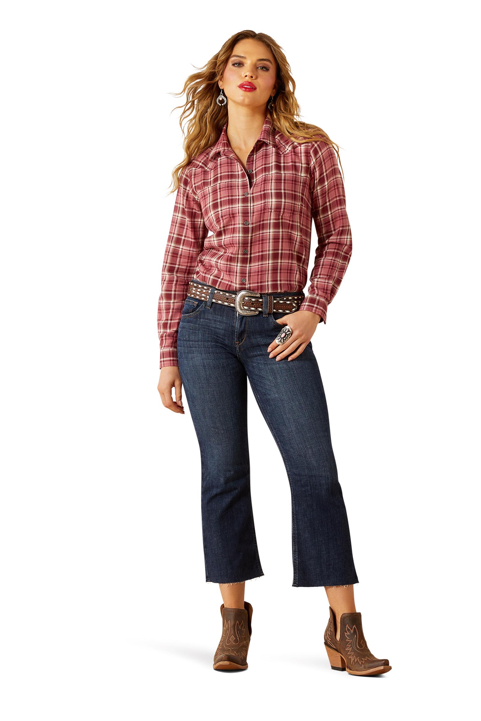 Ariat Billie Jean camisa de manga larga para mujer