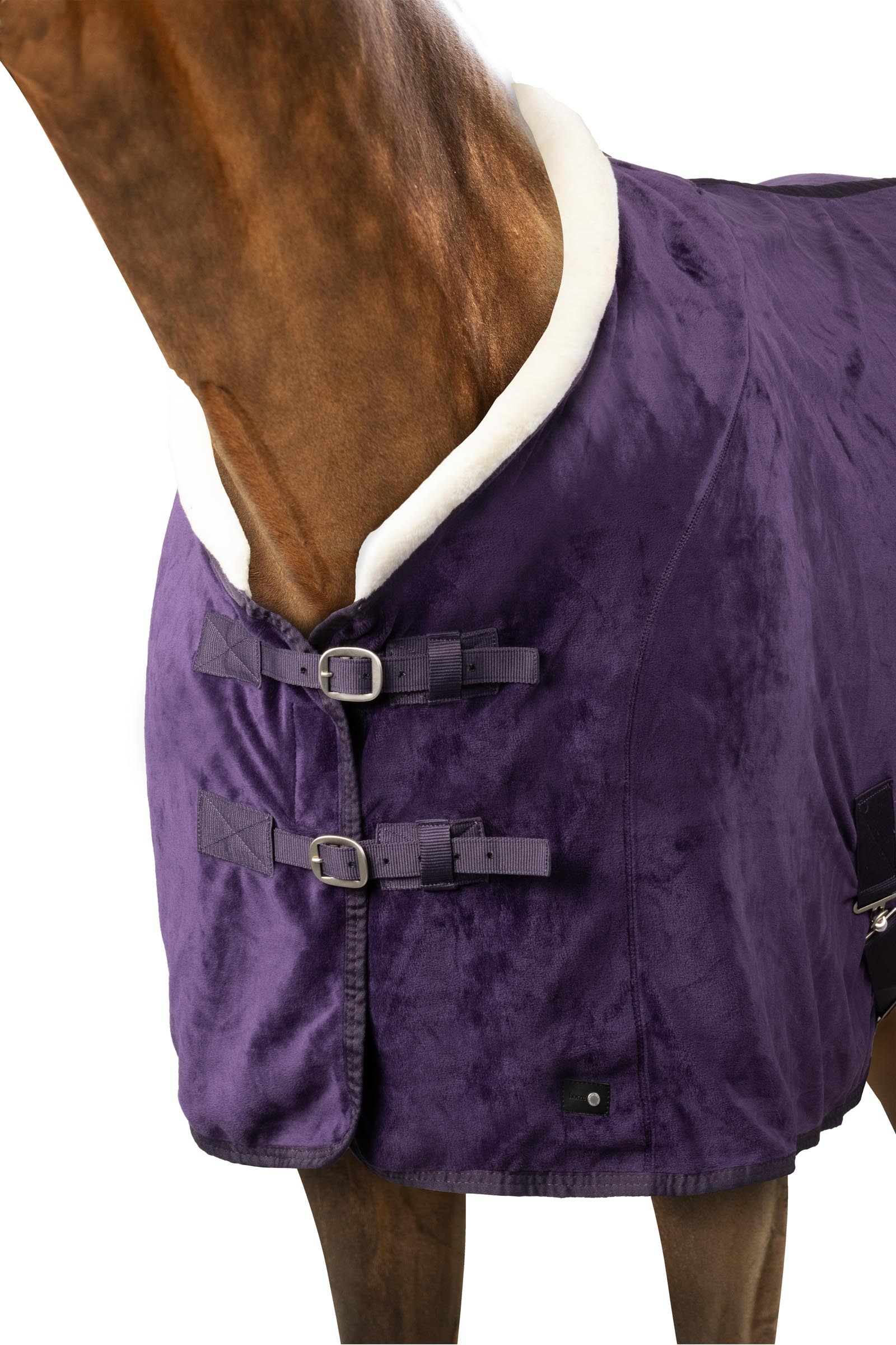 Manta Polar con Cuello de Piel HorzeLincoln