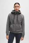 Sudadera con capucha Boss Riva Teddy Hybrid Zip