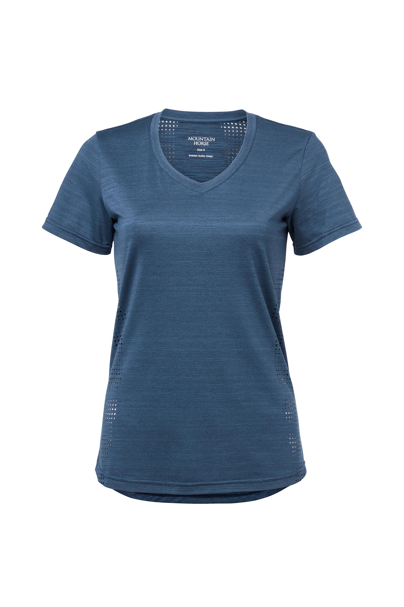 Navy Mountain Horse Aztec camiseta de mujer