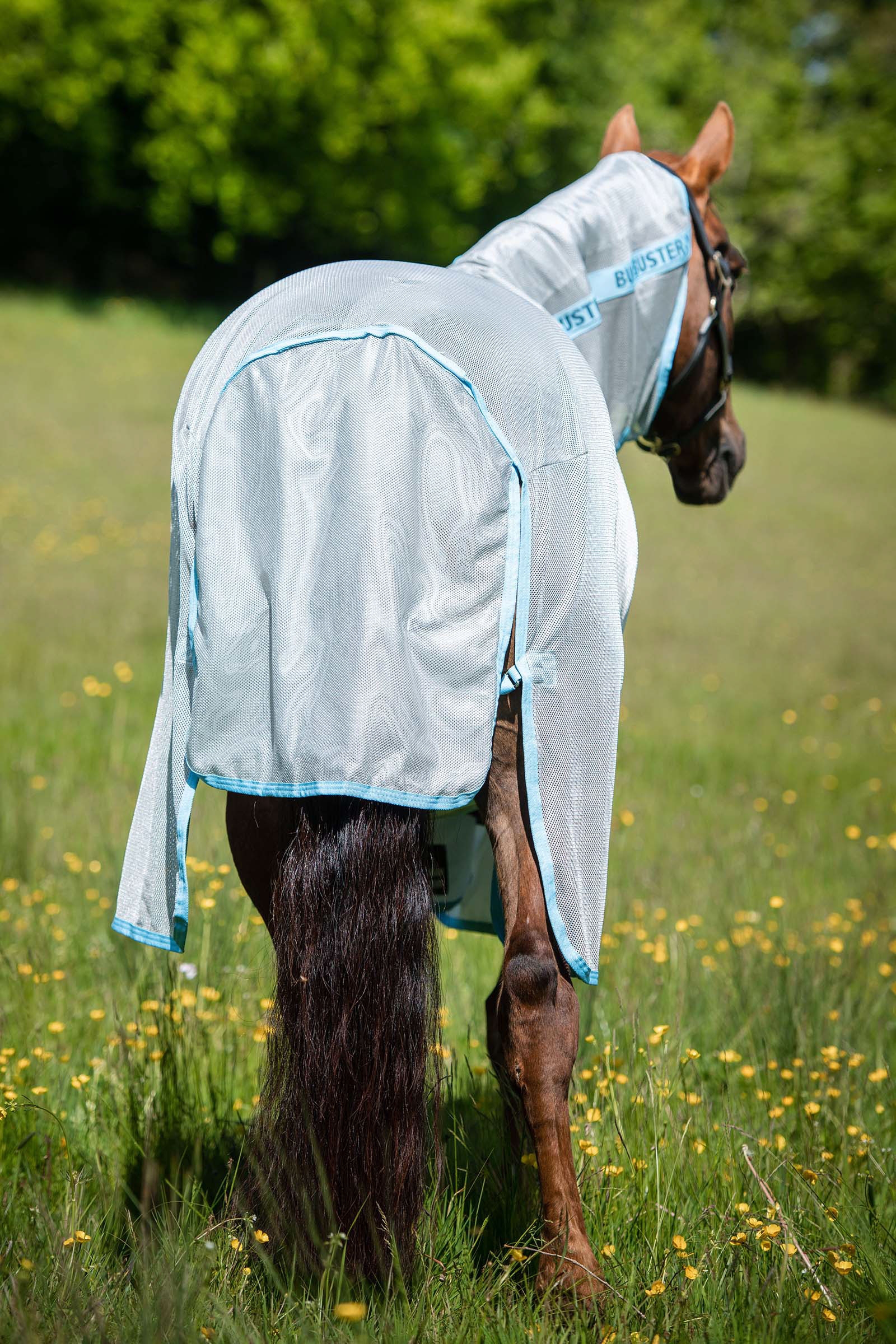 Horseware Amigo AmEco Bug Buster manta para moscas con cuello desmontable