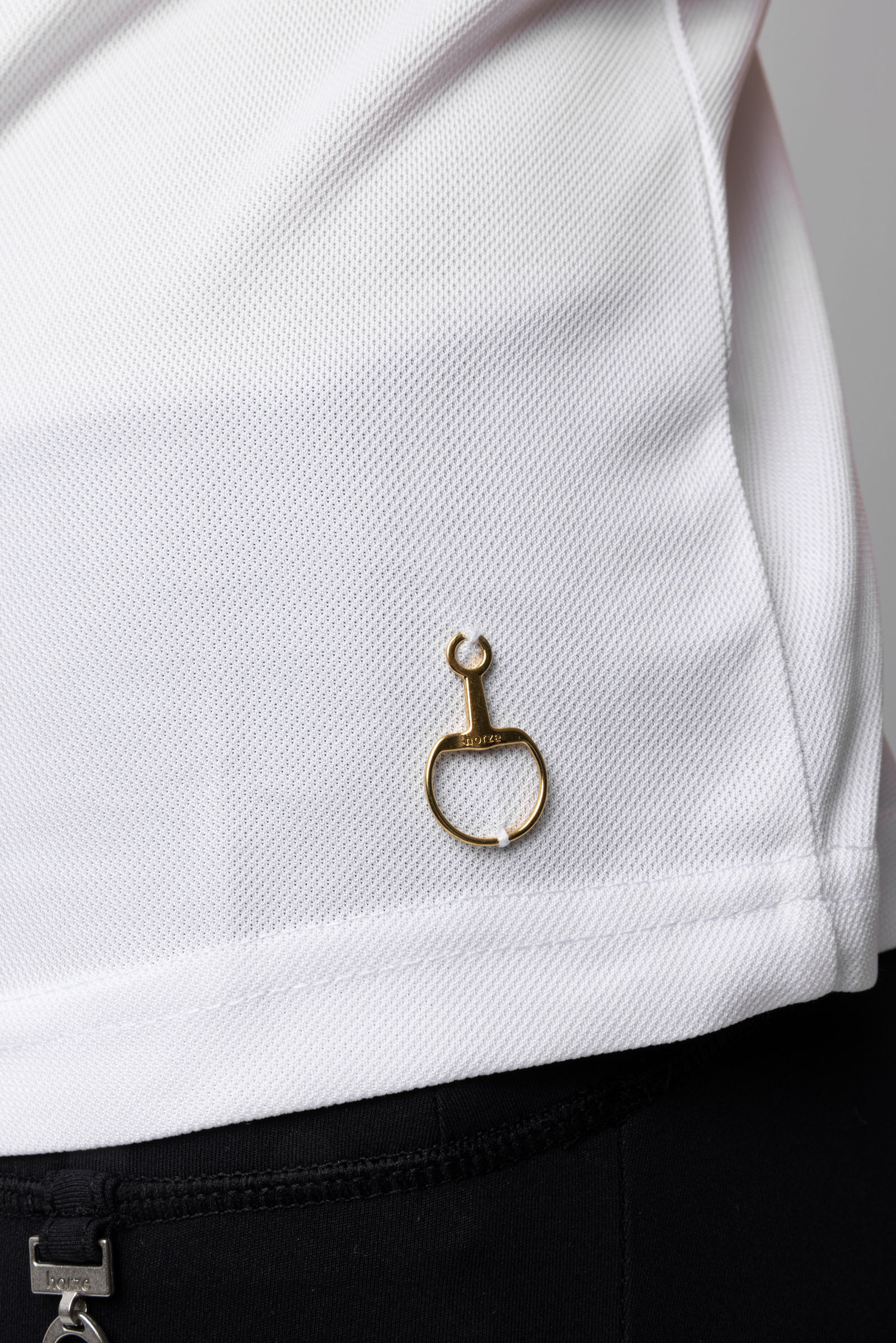 Camisa de Manga Corta con Volantes deConcurso para Niños Horze Christel