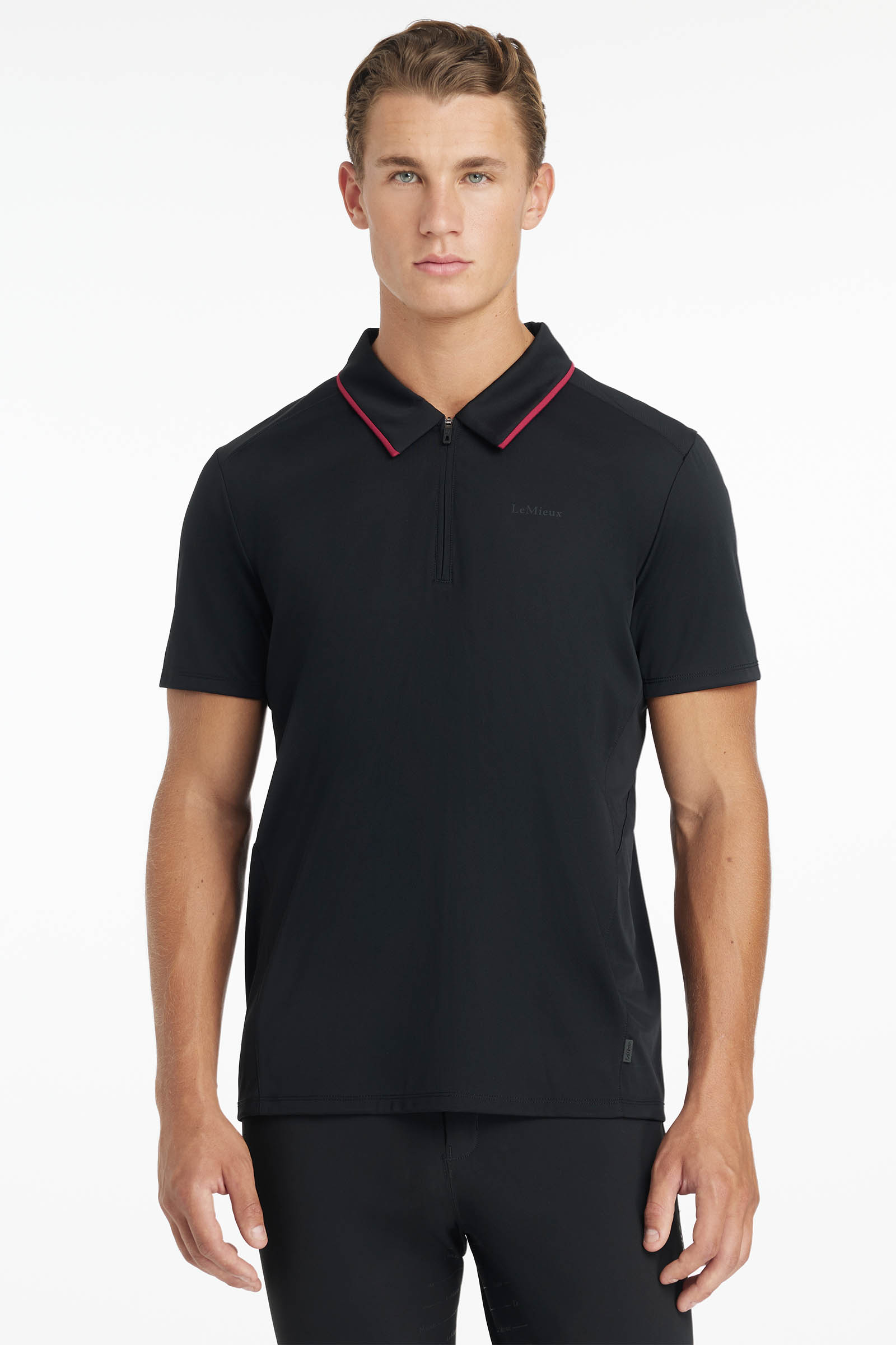 Black LeMieux polo técnico para hombre