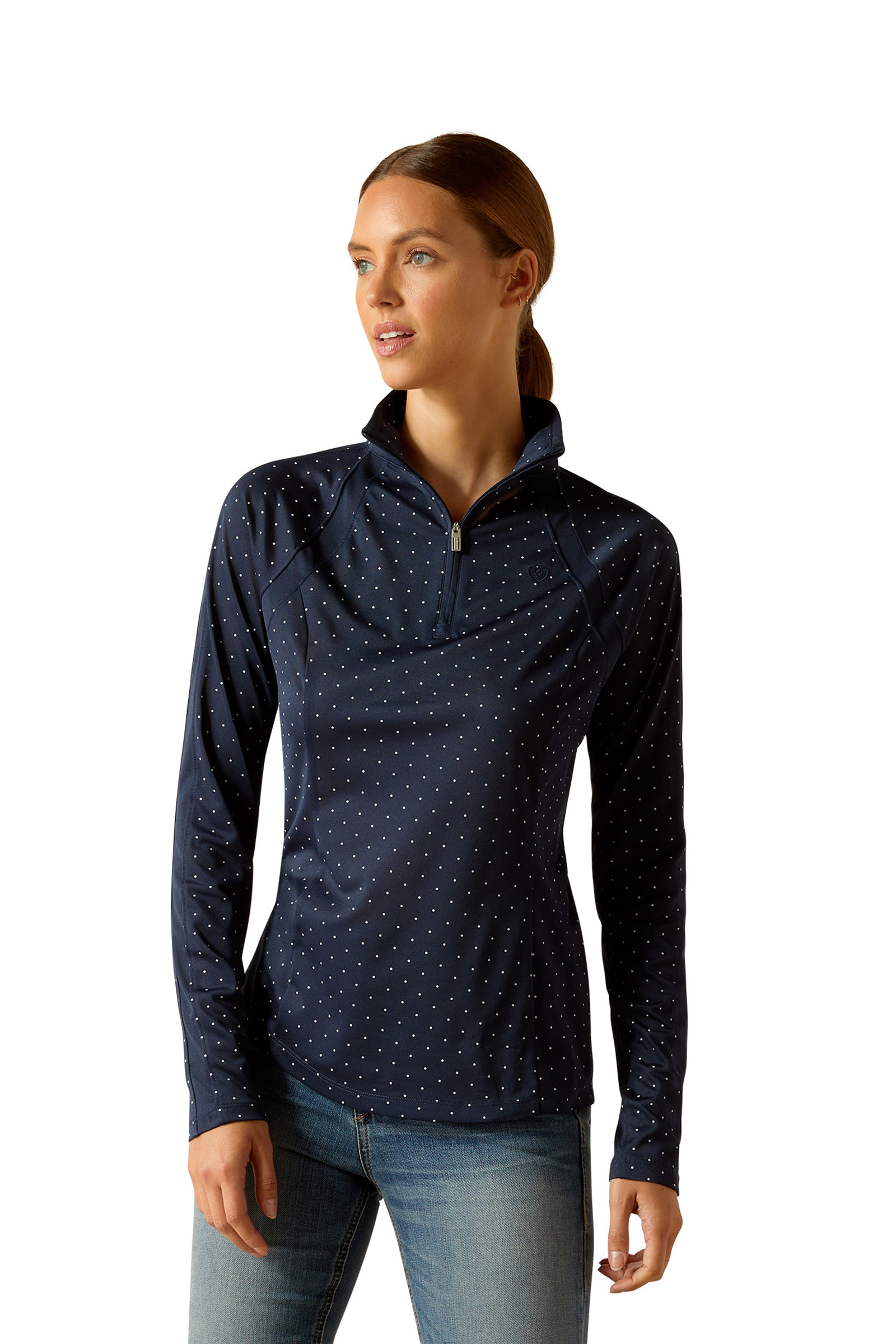 Navy Dot Ariat Sunstopper 3.0 capa base para mujer
