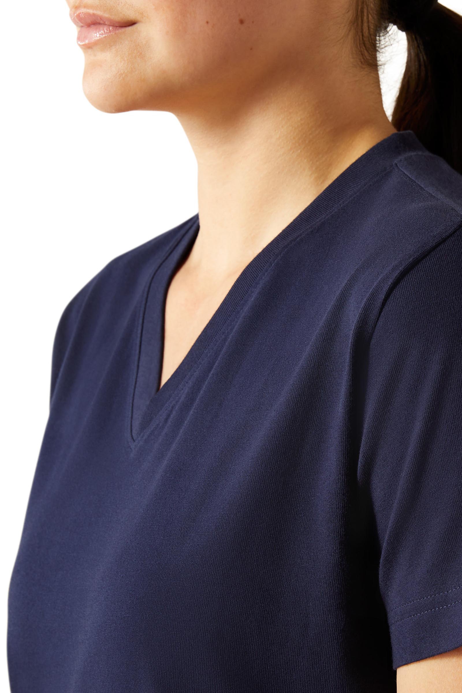 Ariat Camiseta Rebar Cotton Strong cuello en V para mujer  