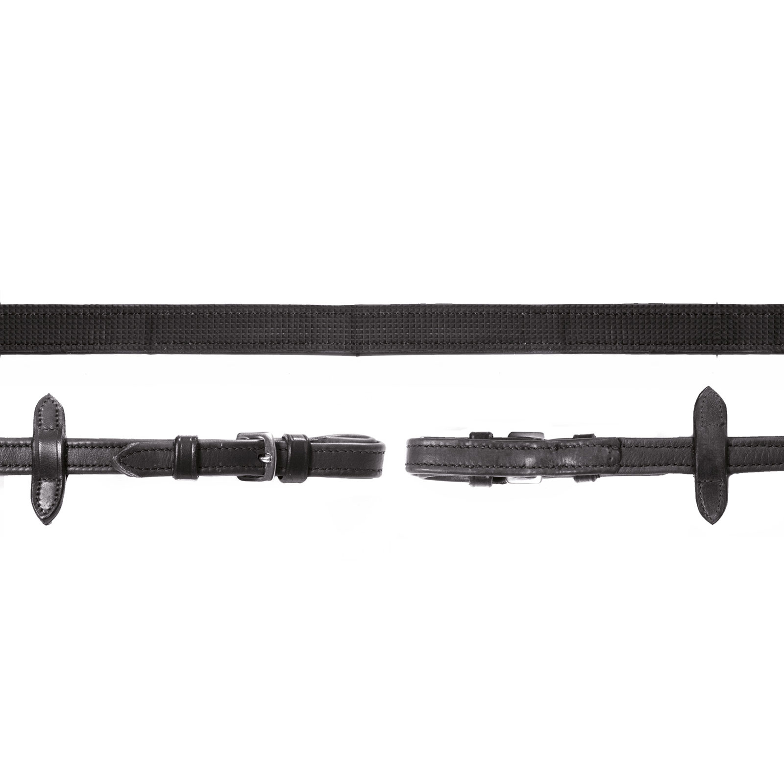 Schockemöhle Sports Durasoft Reins Grip, Riendas de cuero, nailon, engomado