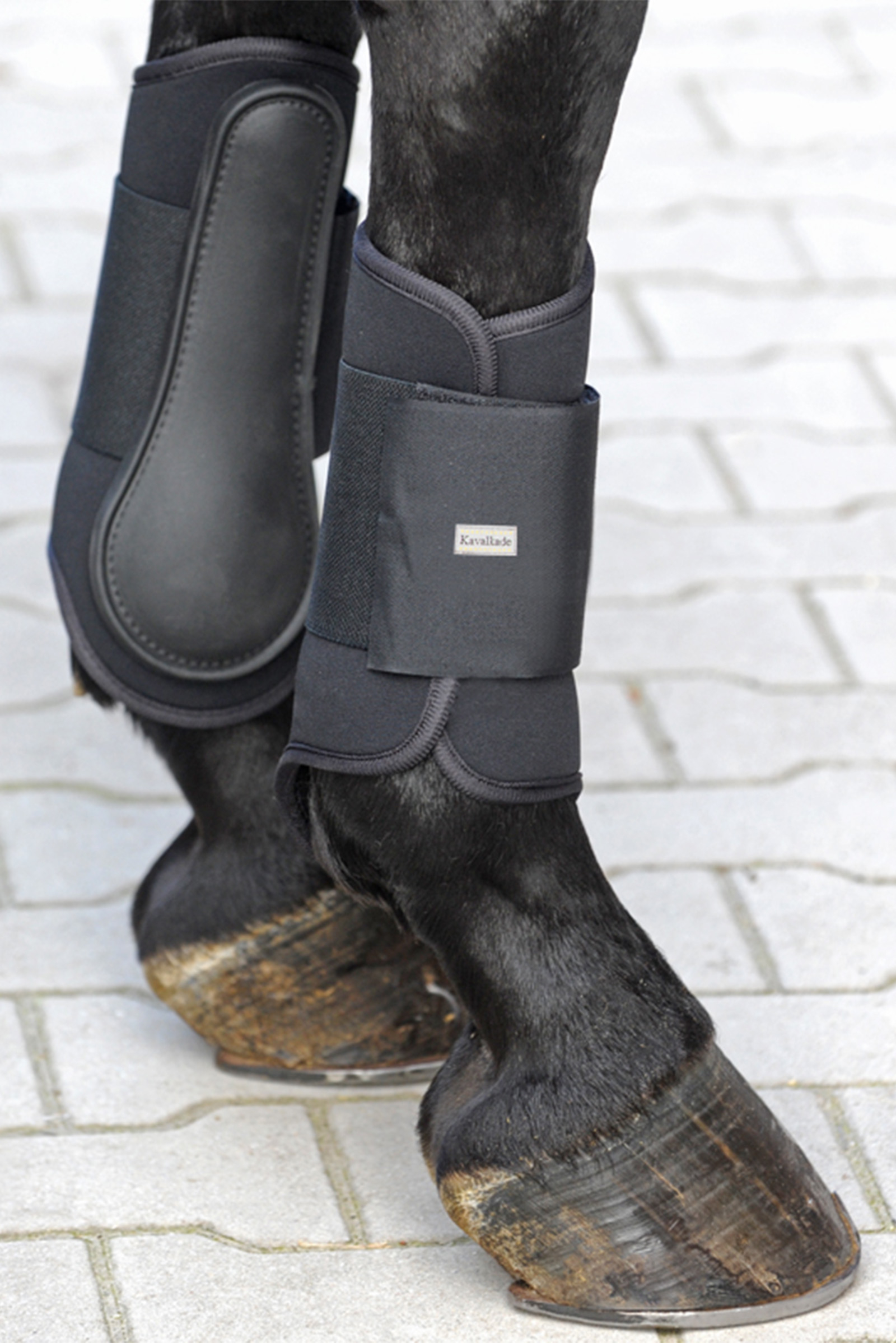 Black Botas de cepillado Kavalkade KavalPren Softy, parte delantera