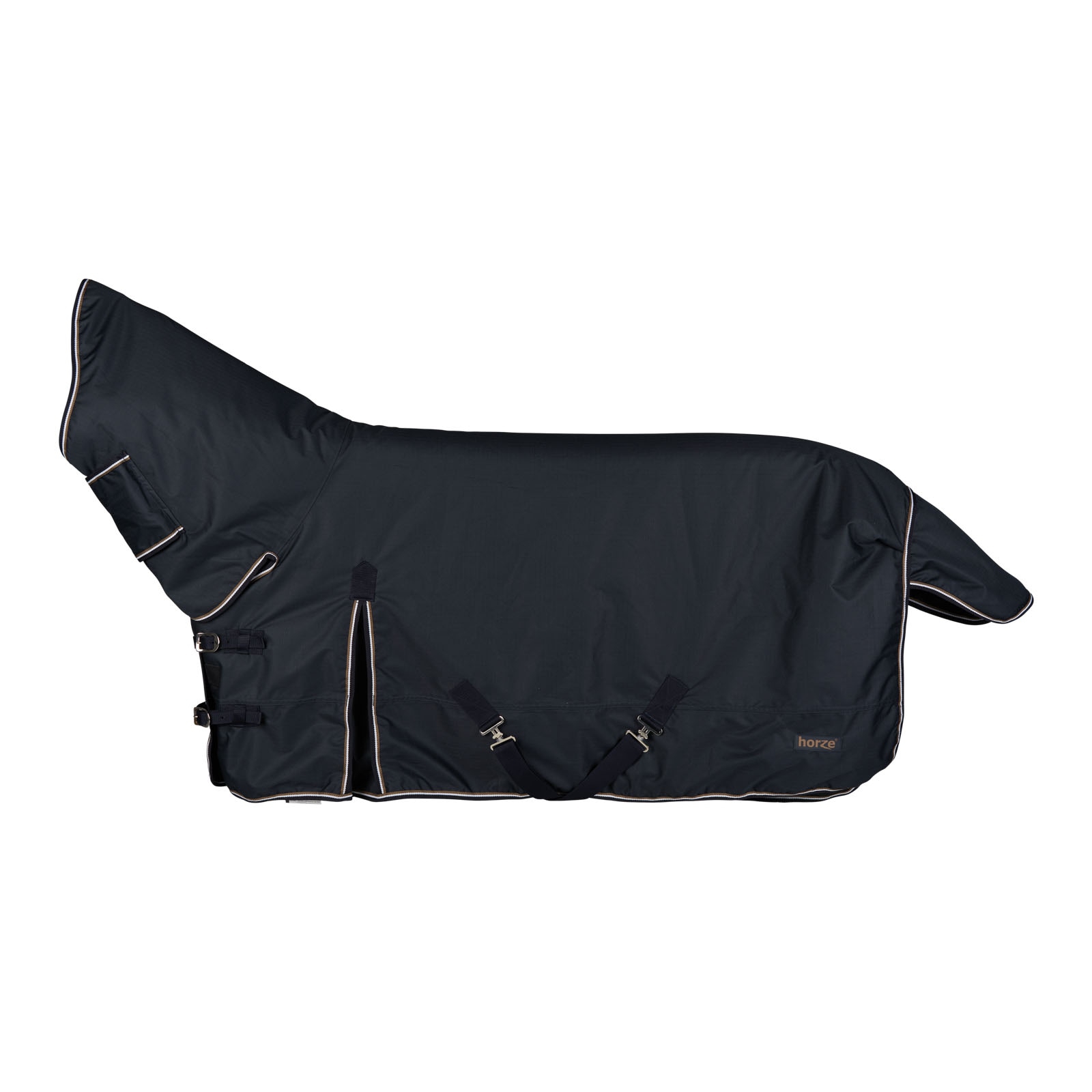 Manta de Exterior con Cubre Cuello para Poni Horze Glasgow, 300g