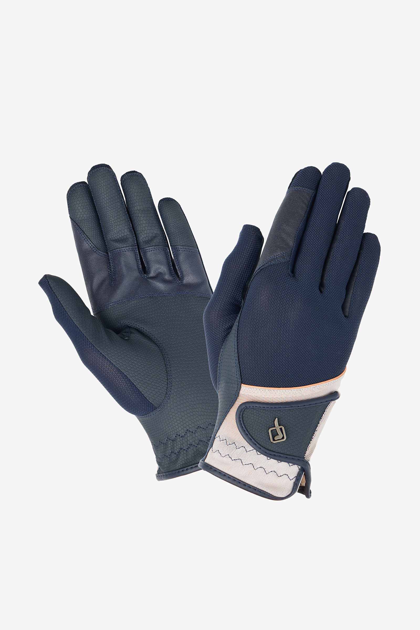 Apricot / Navy LeMieux Pro Guantes de Malla