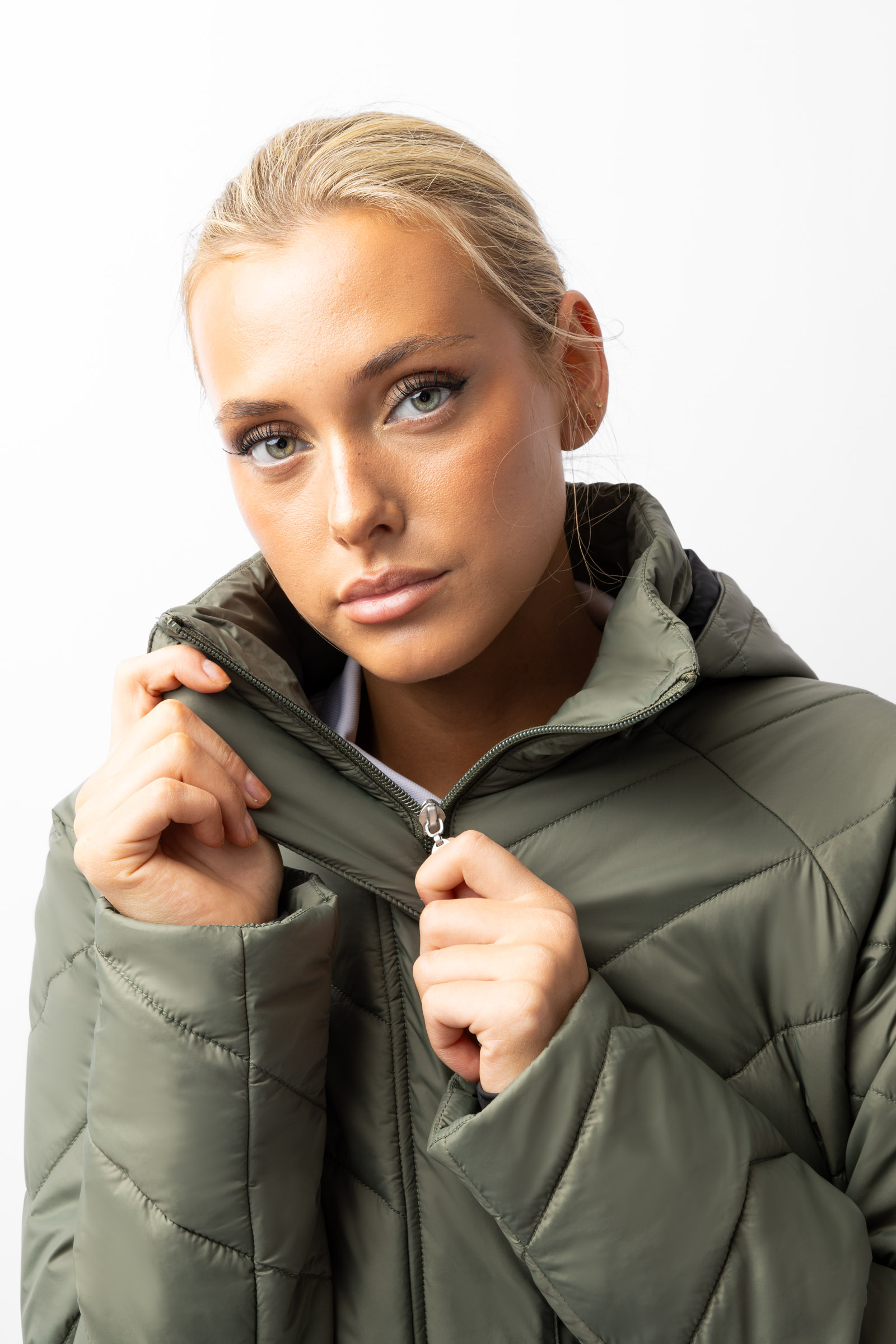Parka de Equitaci&oacute;n Acolchado con Falda Desmontable para Mujer Horze Aurora