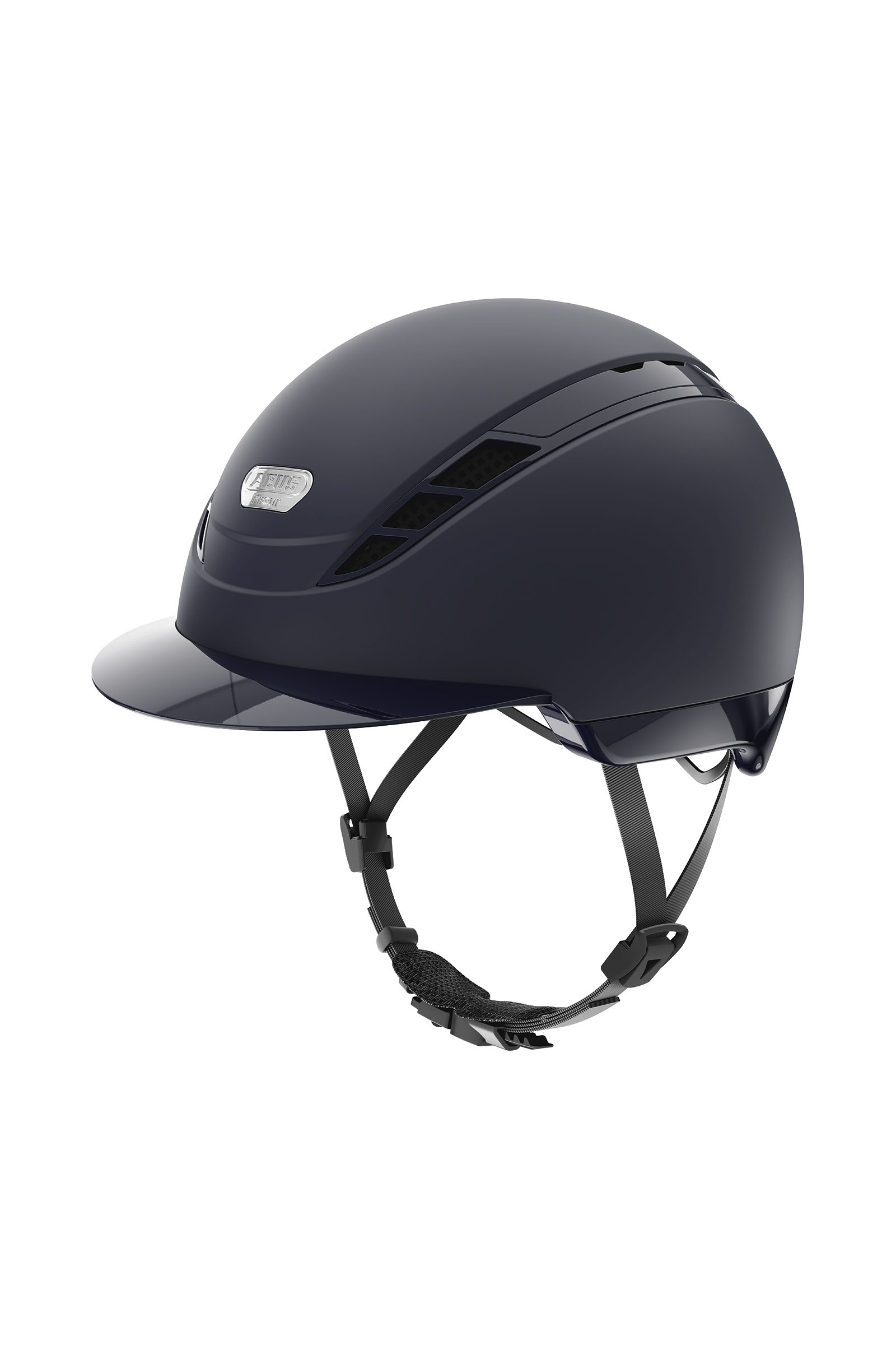Midnight dark blue Abus Pikeur AirDuo Casco de equitaci&oacute;n, XS