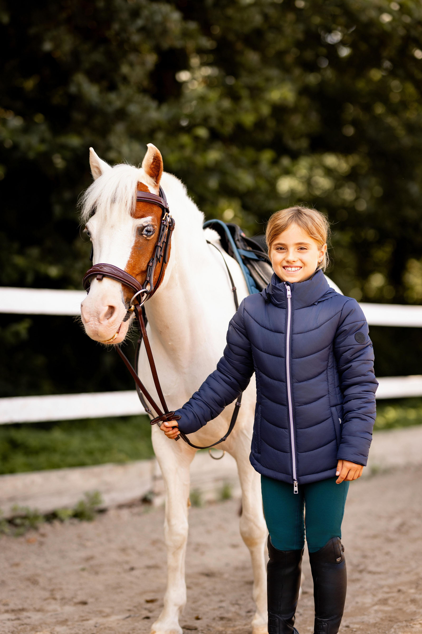 Horze Astrid Chaqueta de equitación acolchada para niños 