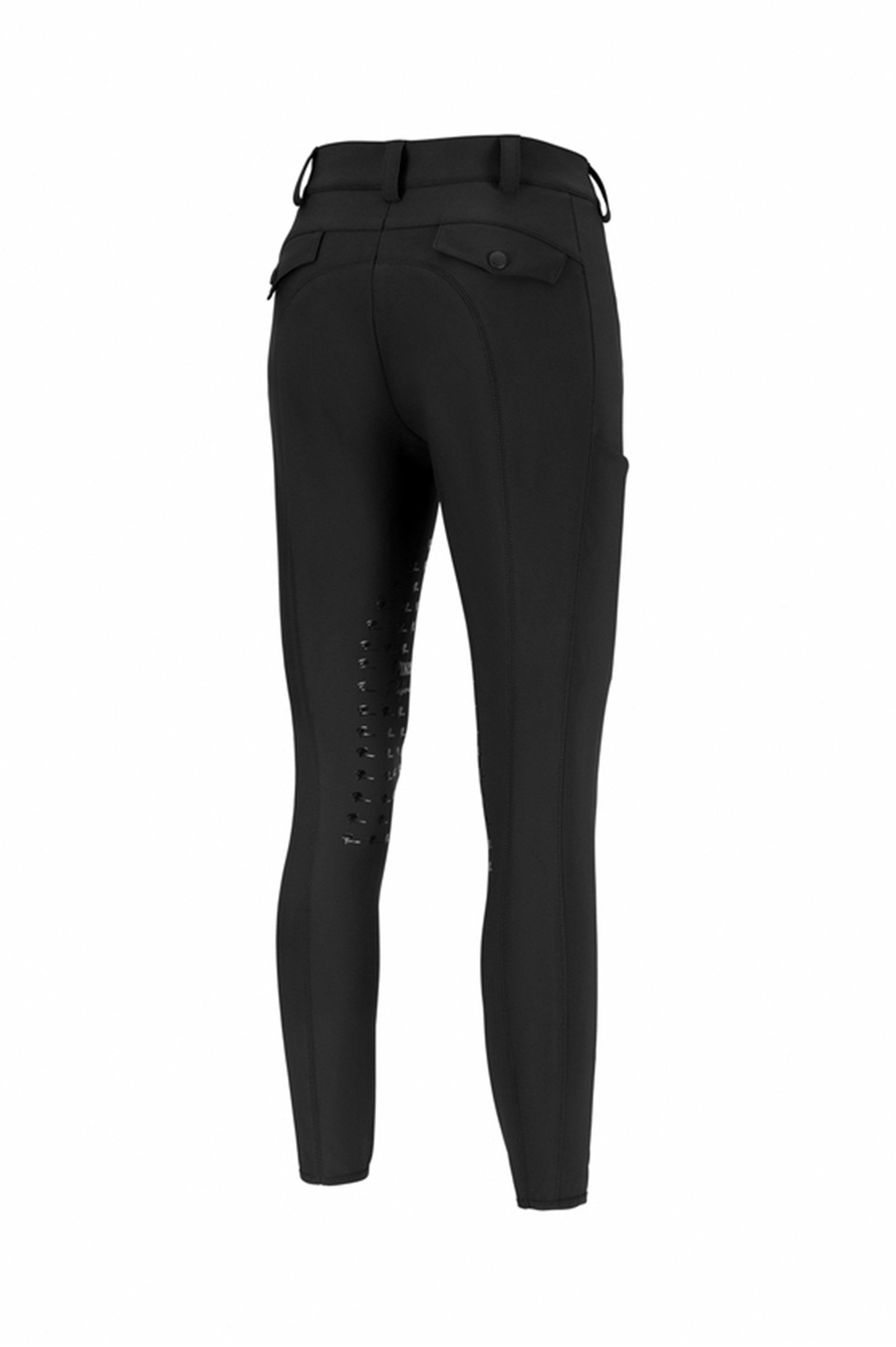 Black Pantalones de Montar con Refuerzo de Rodilla para Mujer Pikeur Romy
