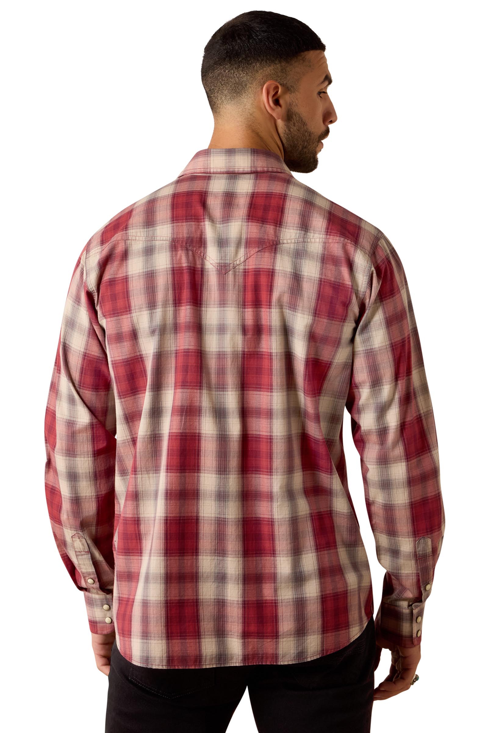 Ariat Retro Hawthorne camisa ajustada para hombre con botones a presi&oacute;n