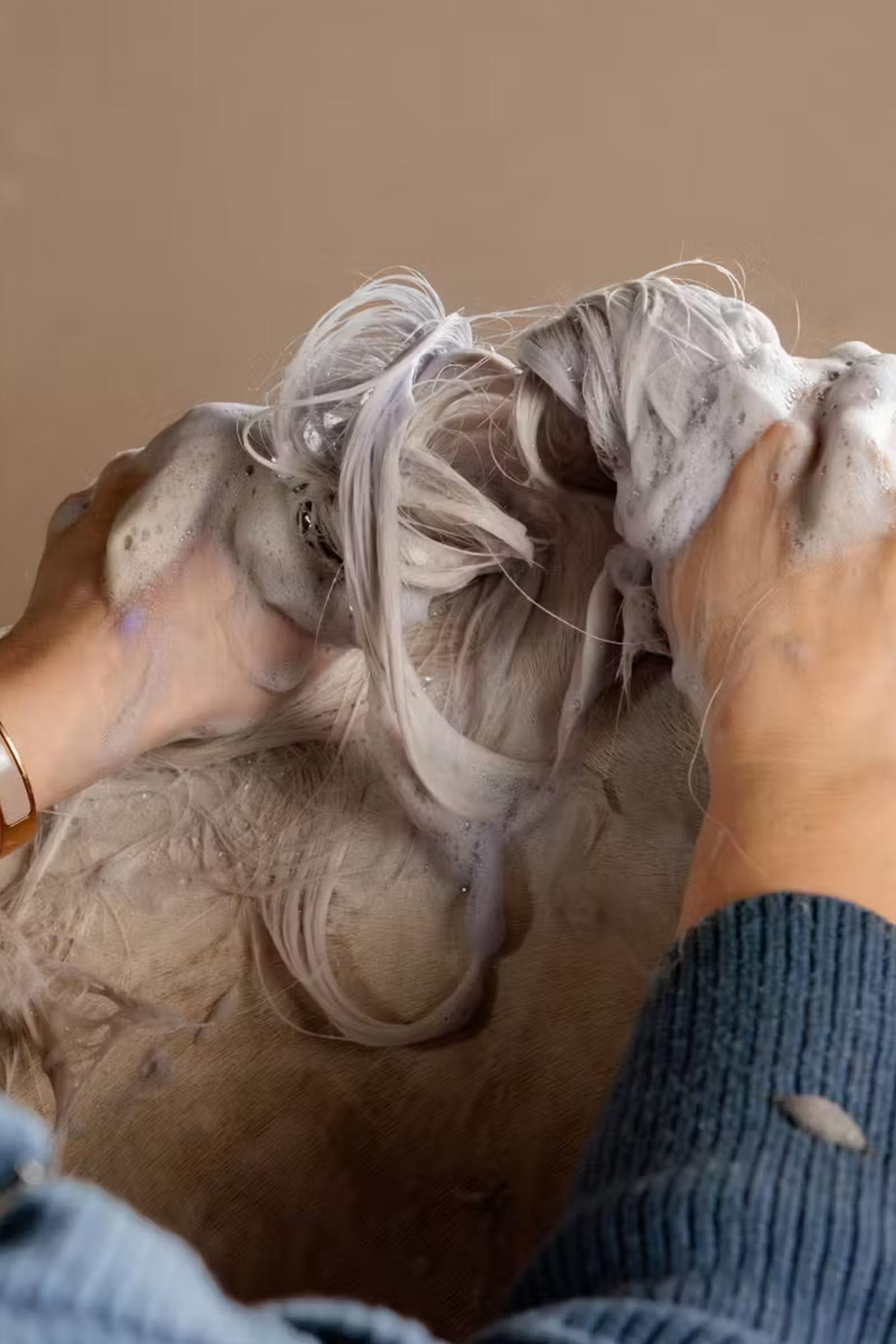 Grooming Deluxe Champ&uacute; morado brillo almendra, 500 ml