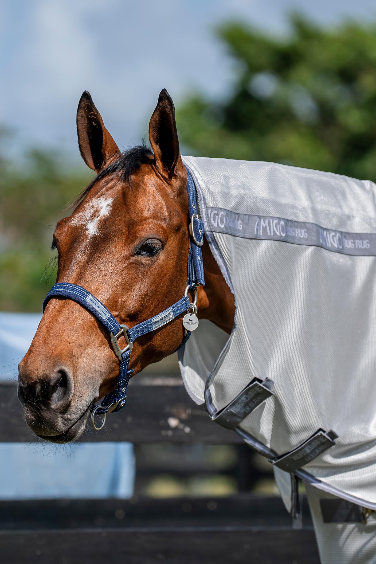 Horseware Amigo cubrecuello para manta antimoscas, protecci&oacute;n UV