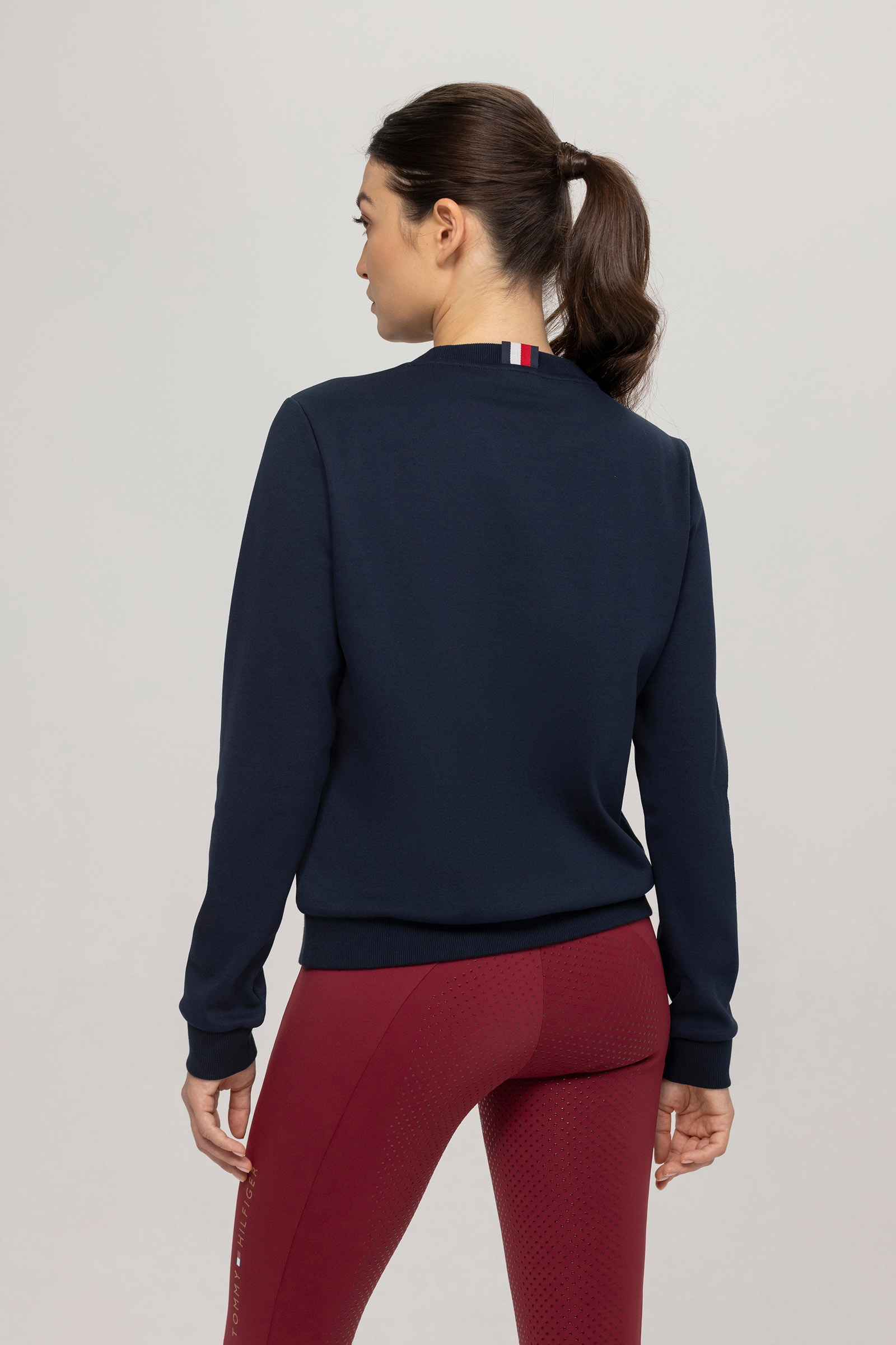 Tommy Hilfiger Equestrian Illinois suéter para mujer con estampado gráfico