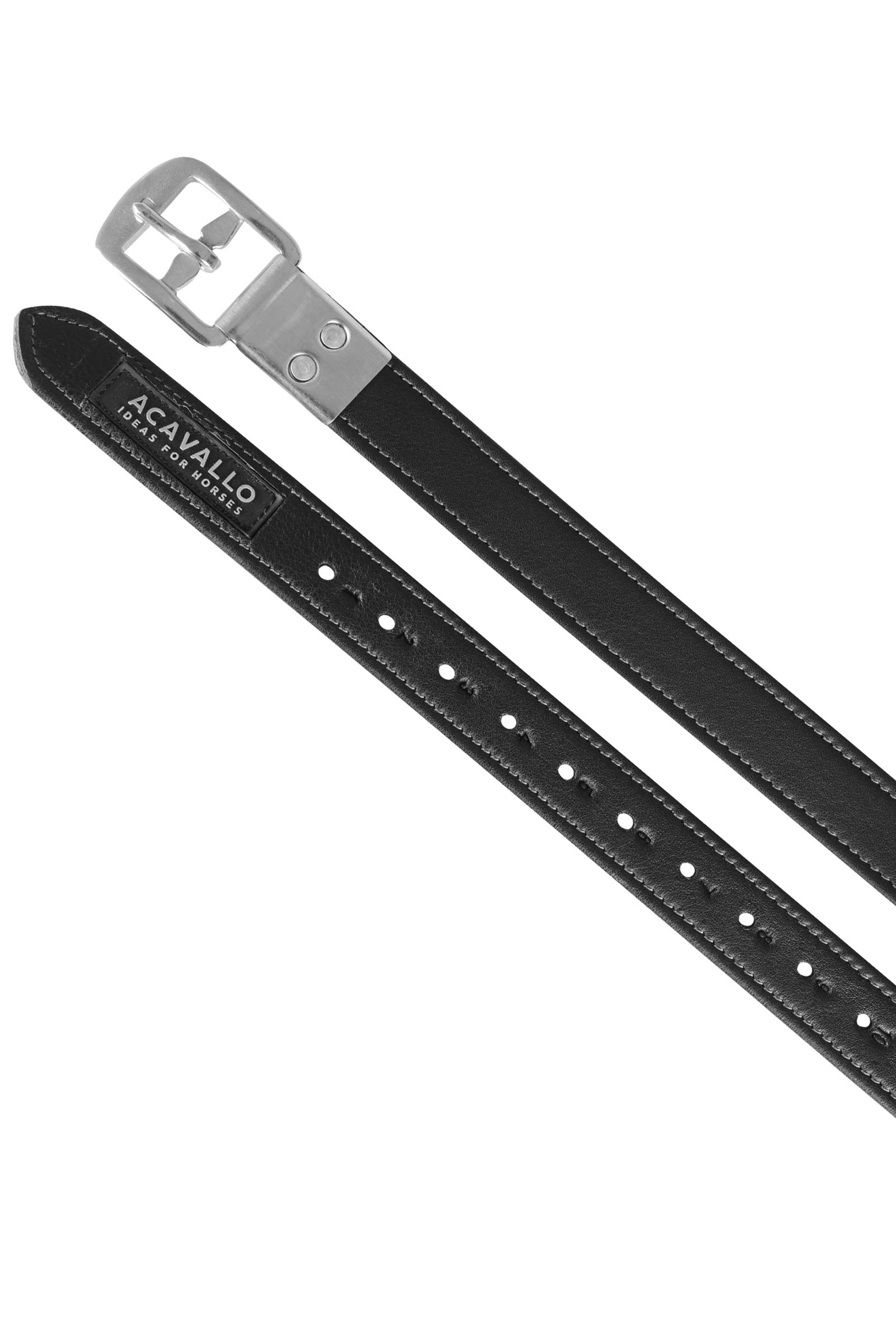 Acavallo Correas de estribo de piel de ternera con hebilla integrada