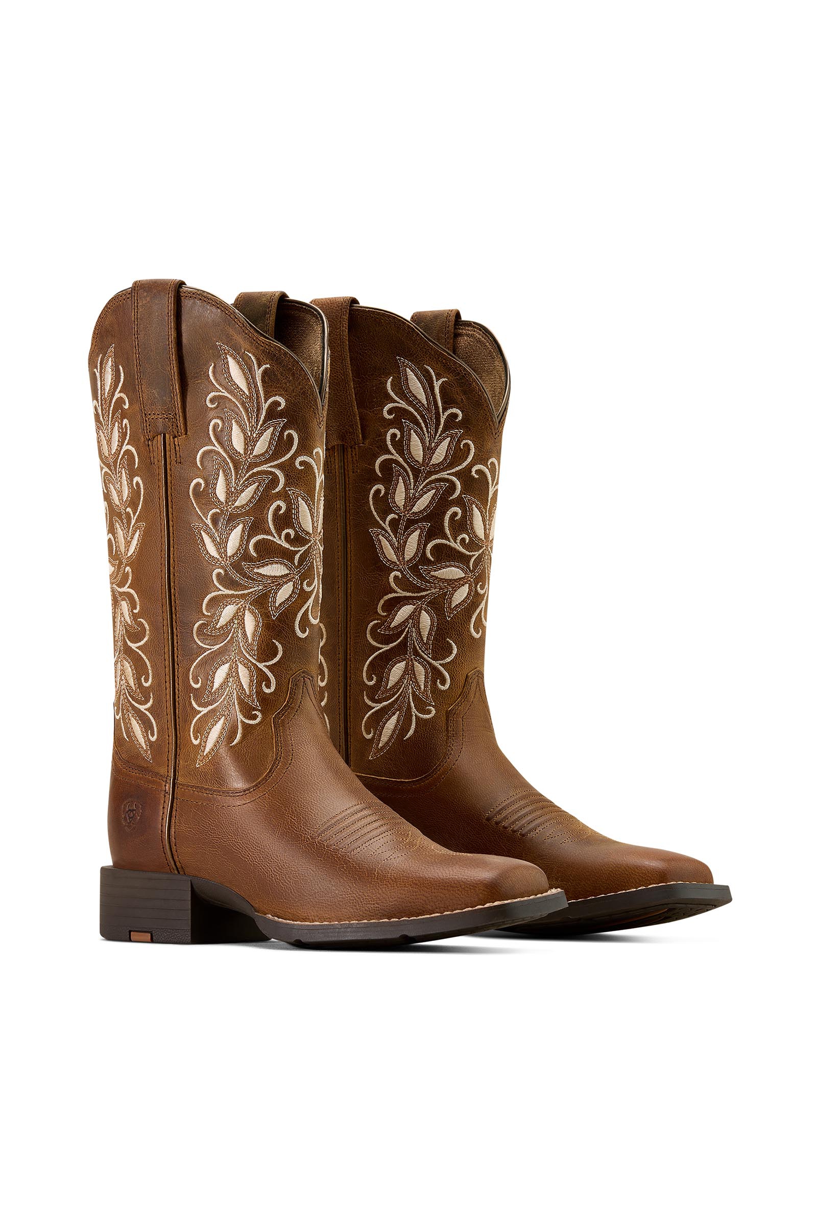 Ariat Botas western Round Up Holly con punta cuadrada ancha para mujer  