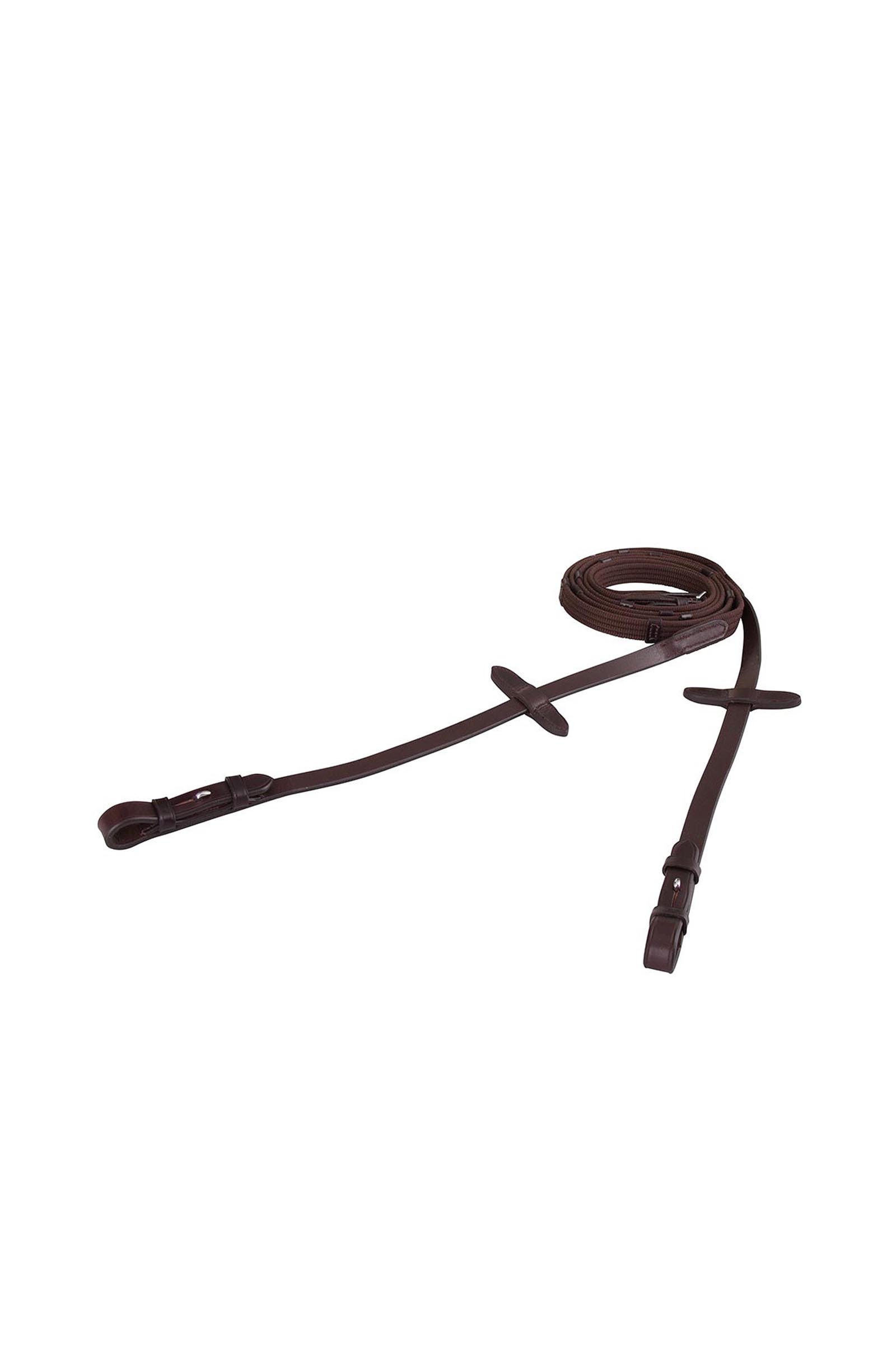 Brown/Silver BR riendas de cinta web