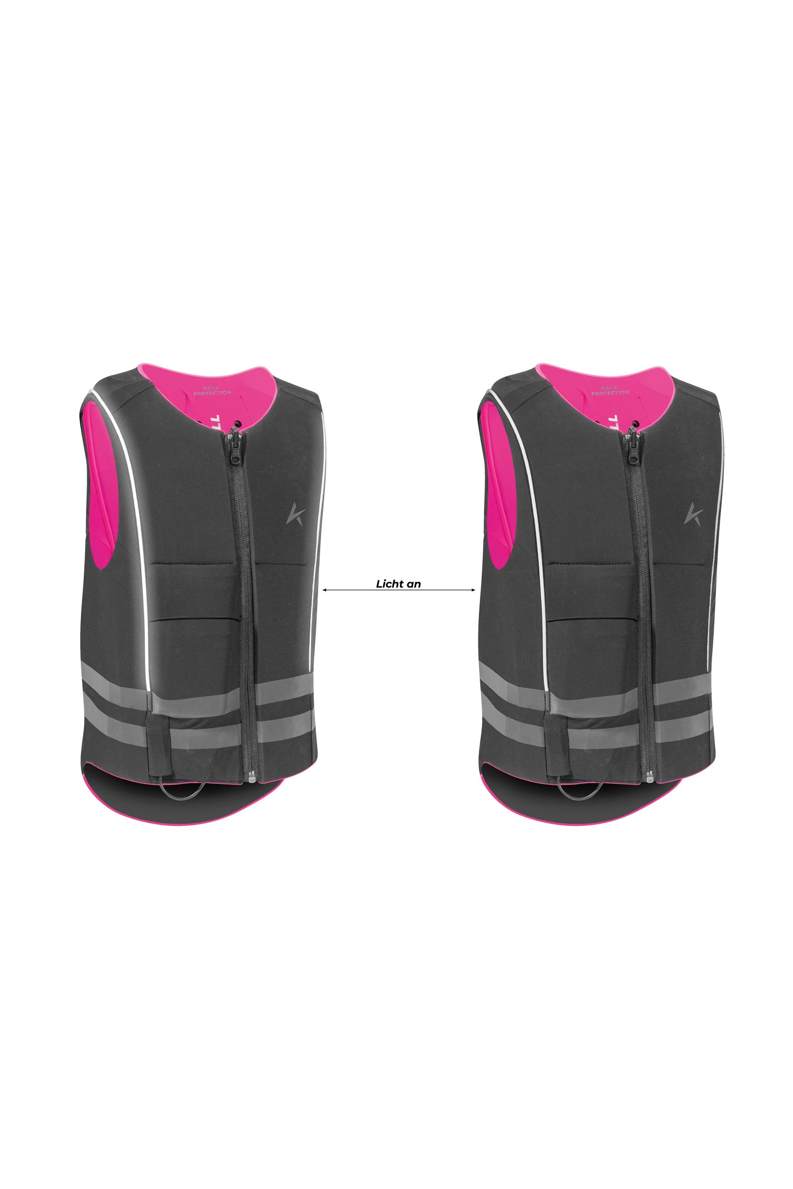 Komperdell Ballistic High Visibility Junior Protector de espalda, reversible