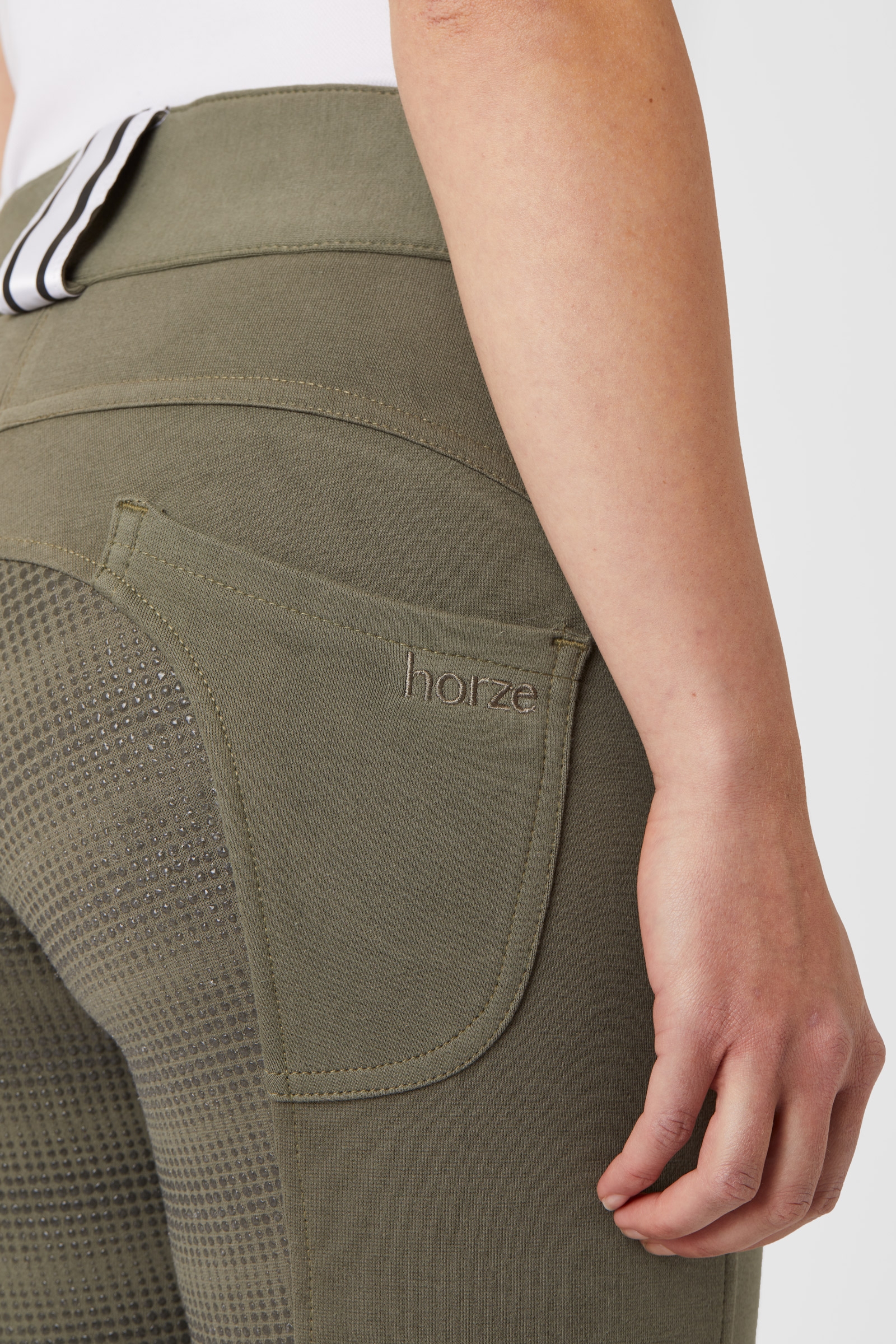 Pantalones de Montar con Asiento Completo y Detalle de Trabilla para Mujer Horze